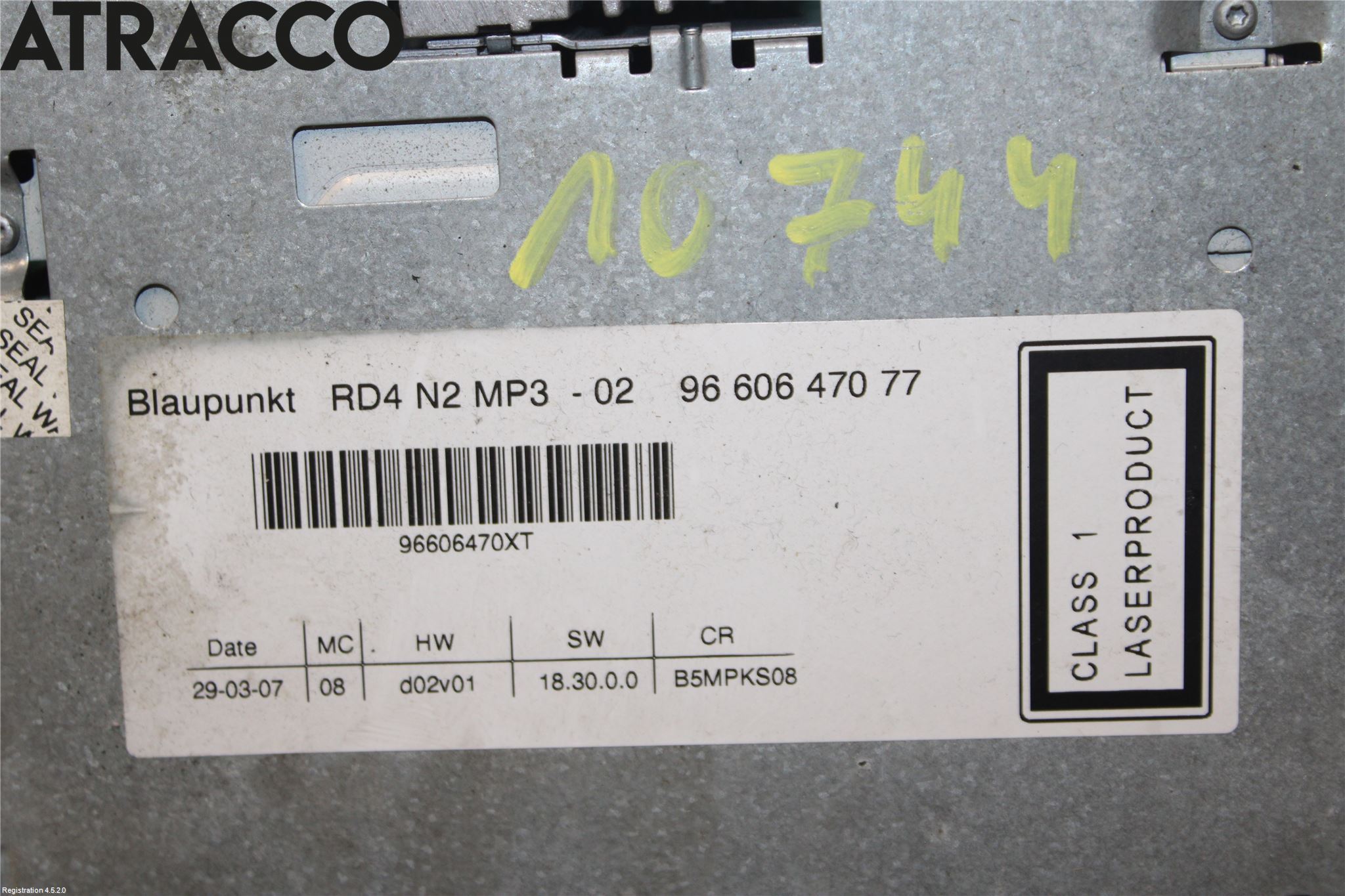 Citroen C4 I   05-10 Stereo Radio Med Cd