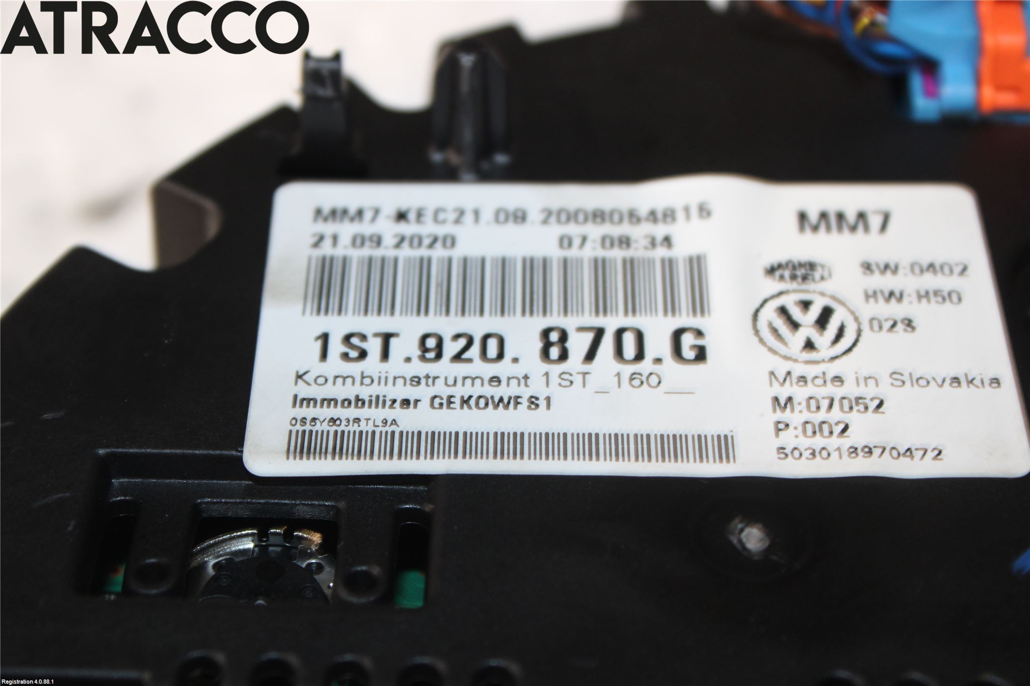Skoda CITIGO / CITIGO E IV Instr Speedometer