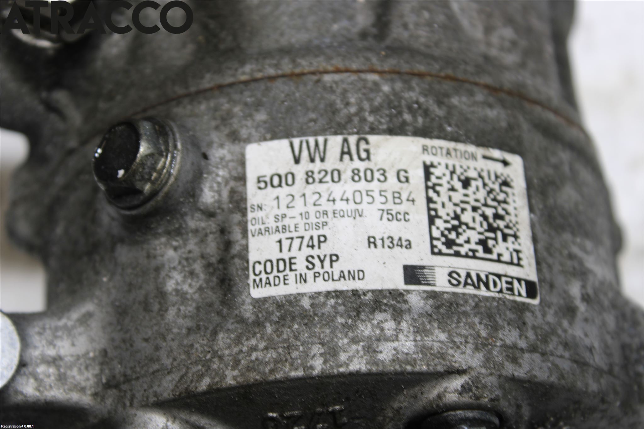 Volkswagen VW POLO 10-17 Varme Ac Kompressor