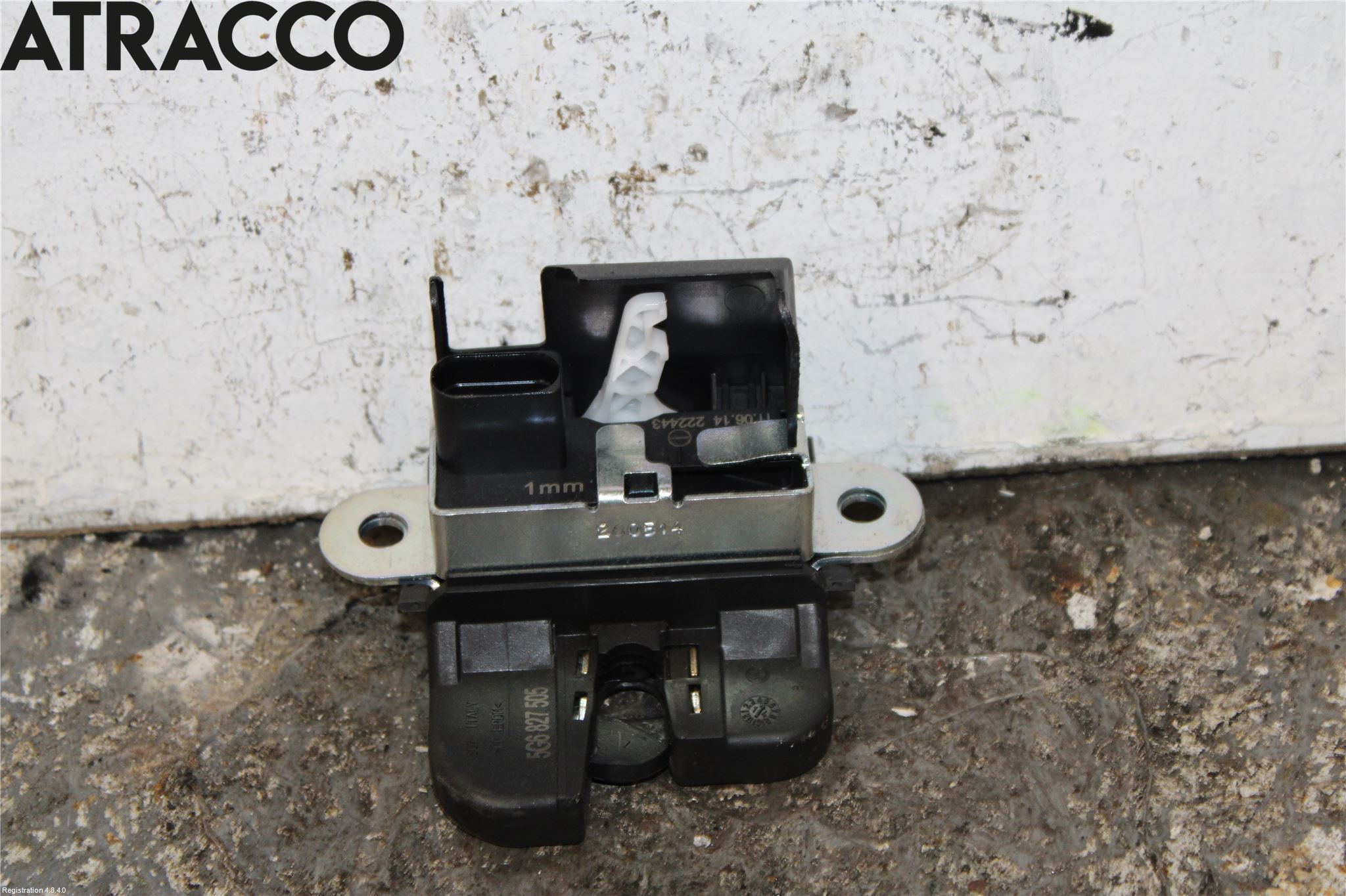 Volkswagen VW GOLF VI 09-13 Bakluke-Lokk Låsekasse