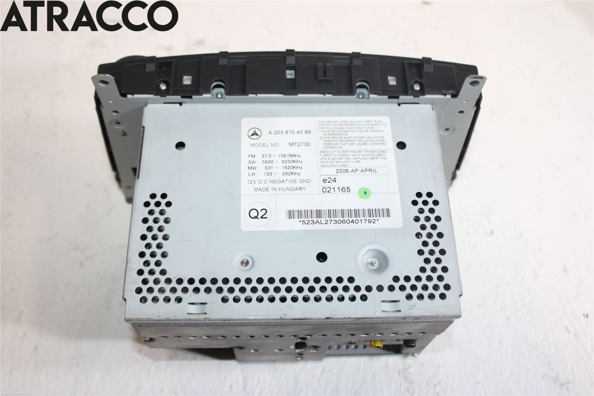 Mercedes-Benz MB C (203) 00-07 Stereo Radio Med Cd