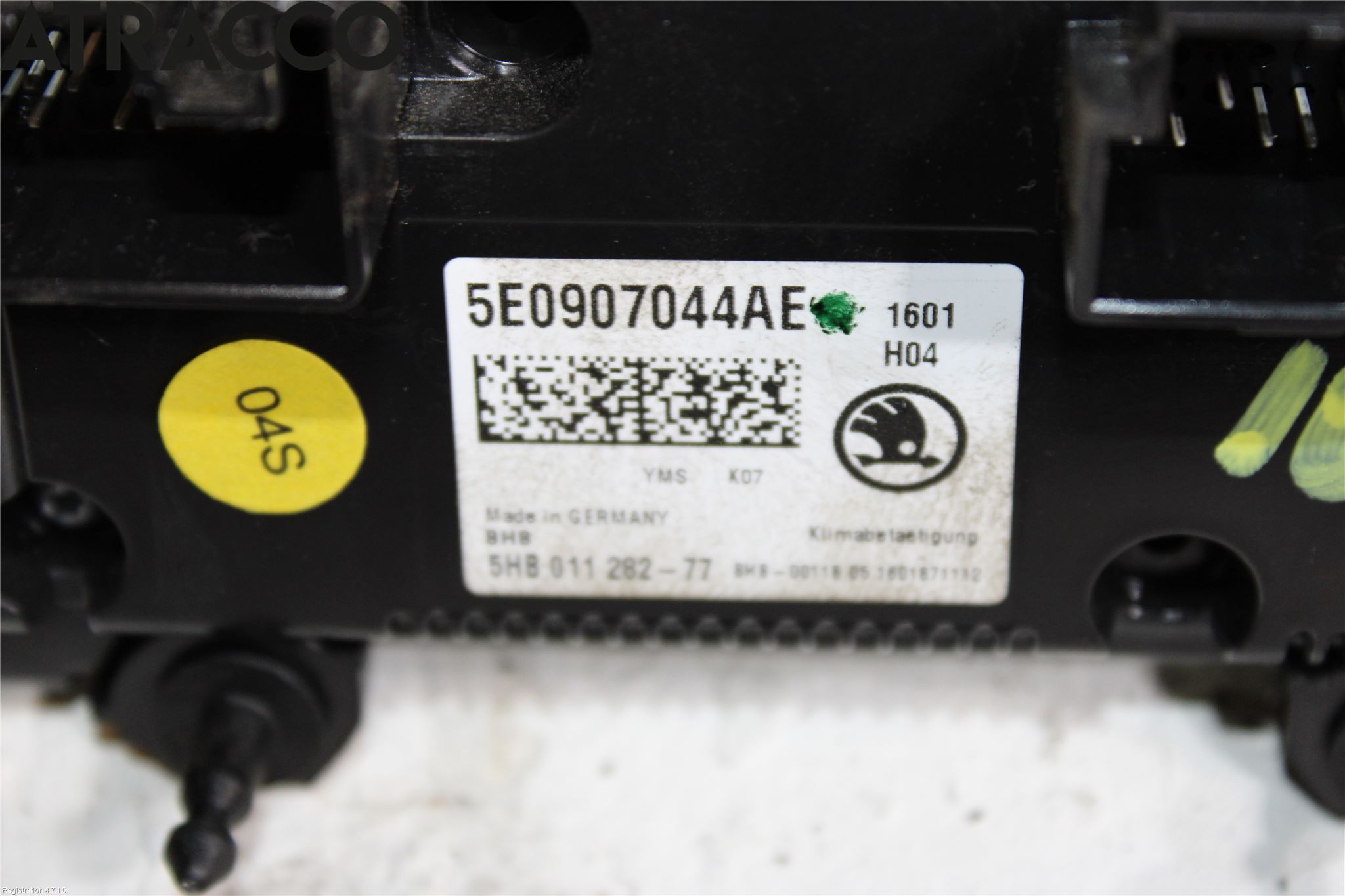 Skoda OCTAVIA (5E) 13-20 Varme Ac Betjening-Display