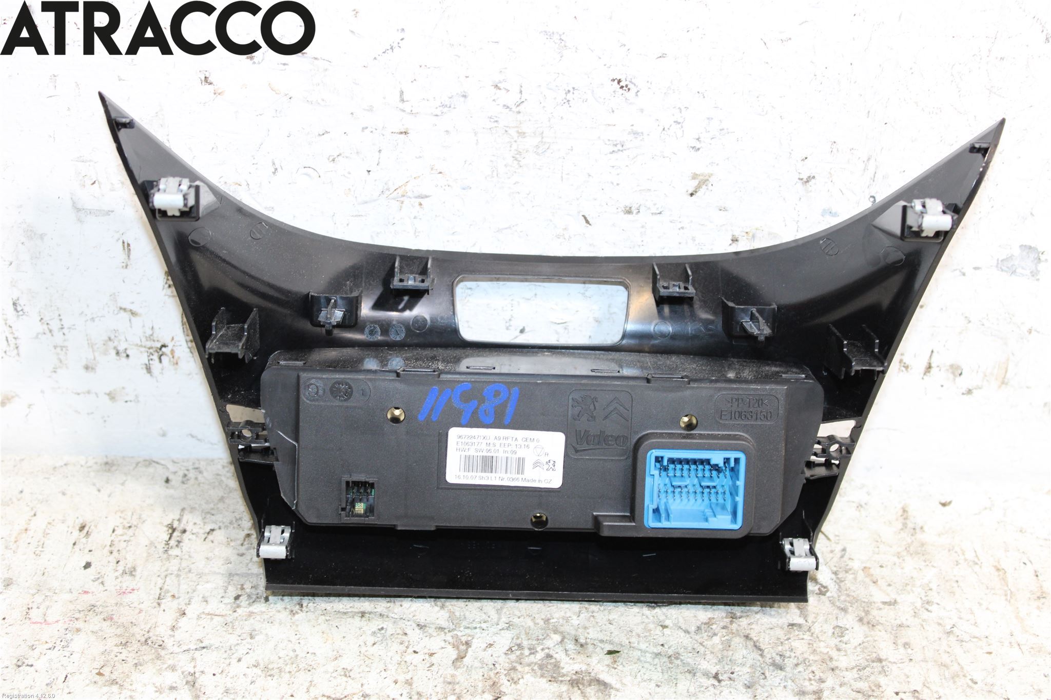 Peugeot 2008 13-20 Varme Ac Betjening-Display