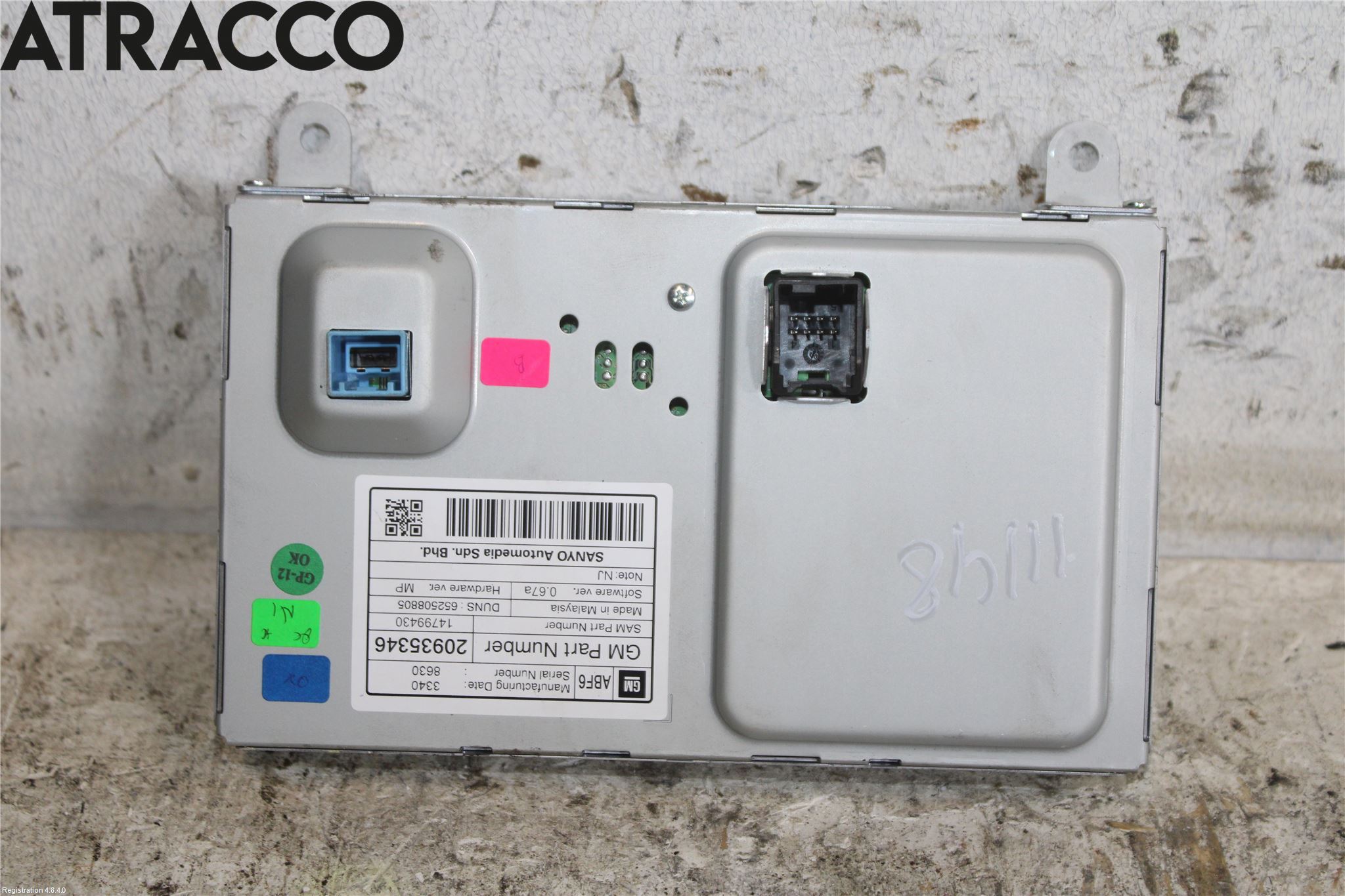 Opel INSIGNIA 09-16 Instr Skjerm Dvd-Gps-Ac-Tlf