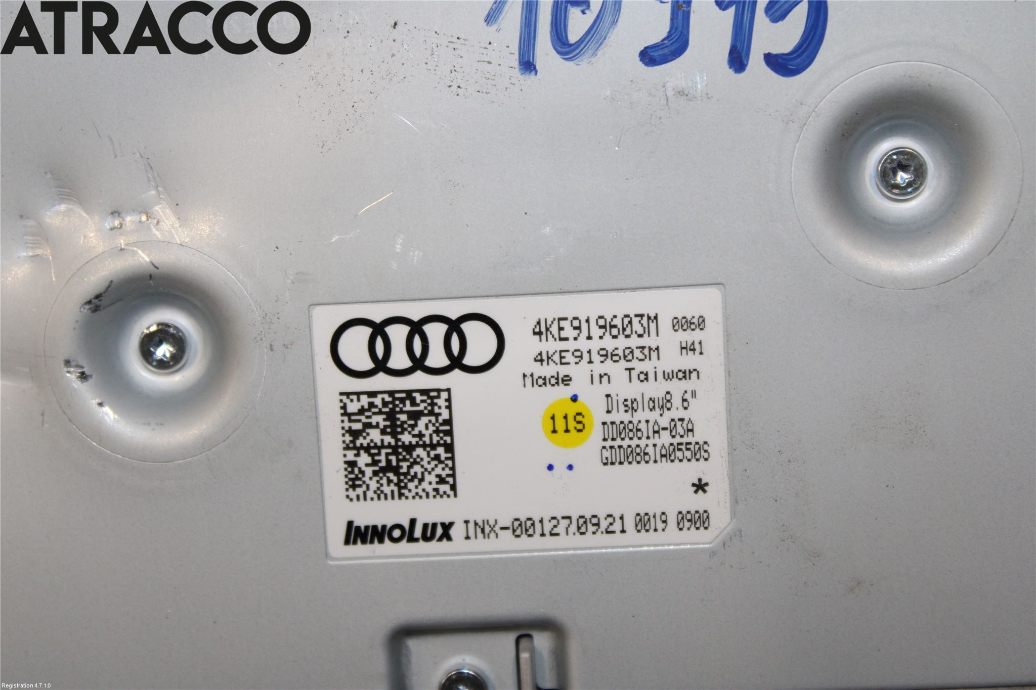 Audi E-TRON, S GE 19- Multifunktionsdisplay