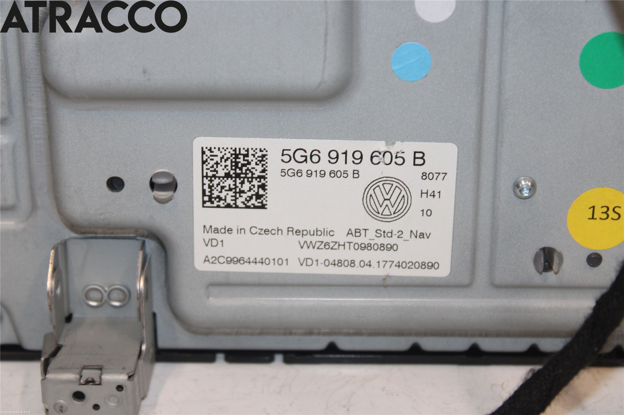 Volkswagen VW GOLF / E-GOLF VII 13-20 Multifunktionsdisplay