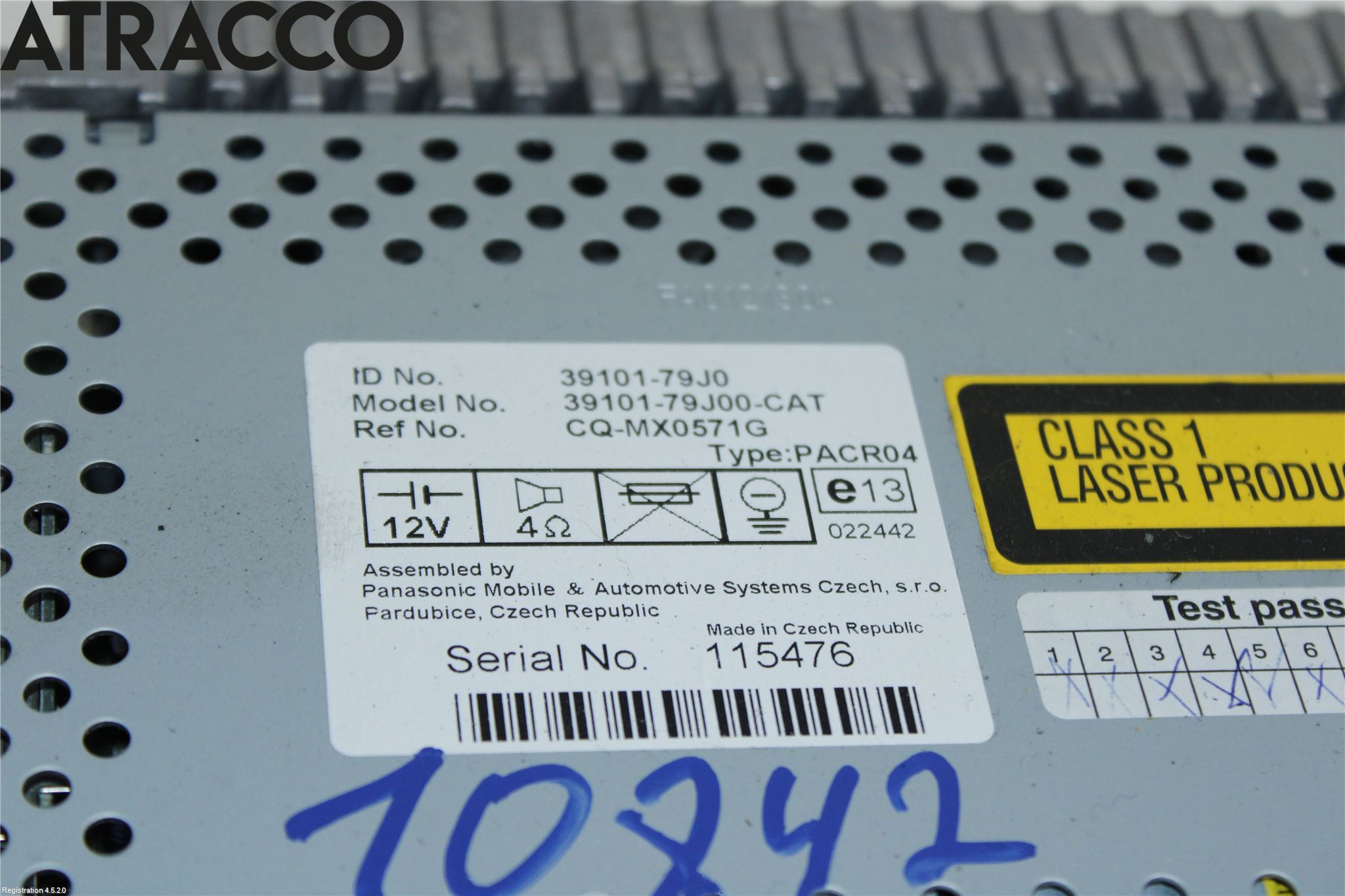 Suzuki SX4 06-09 Stereo Radio