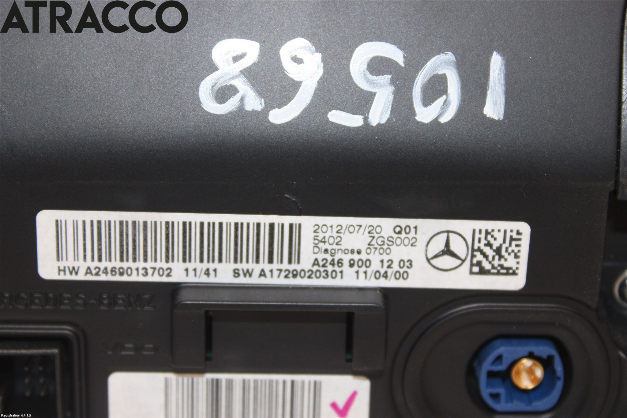 Mercedes-Benz MB B-KLASS (W246/W242) 12-19 Multifunktionsdisplay