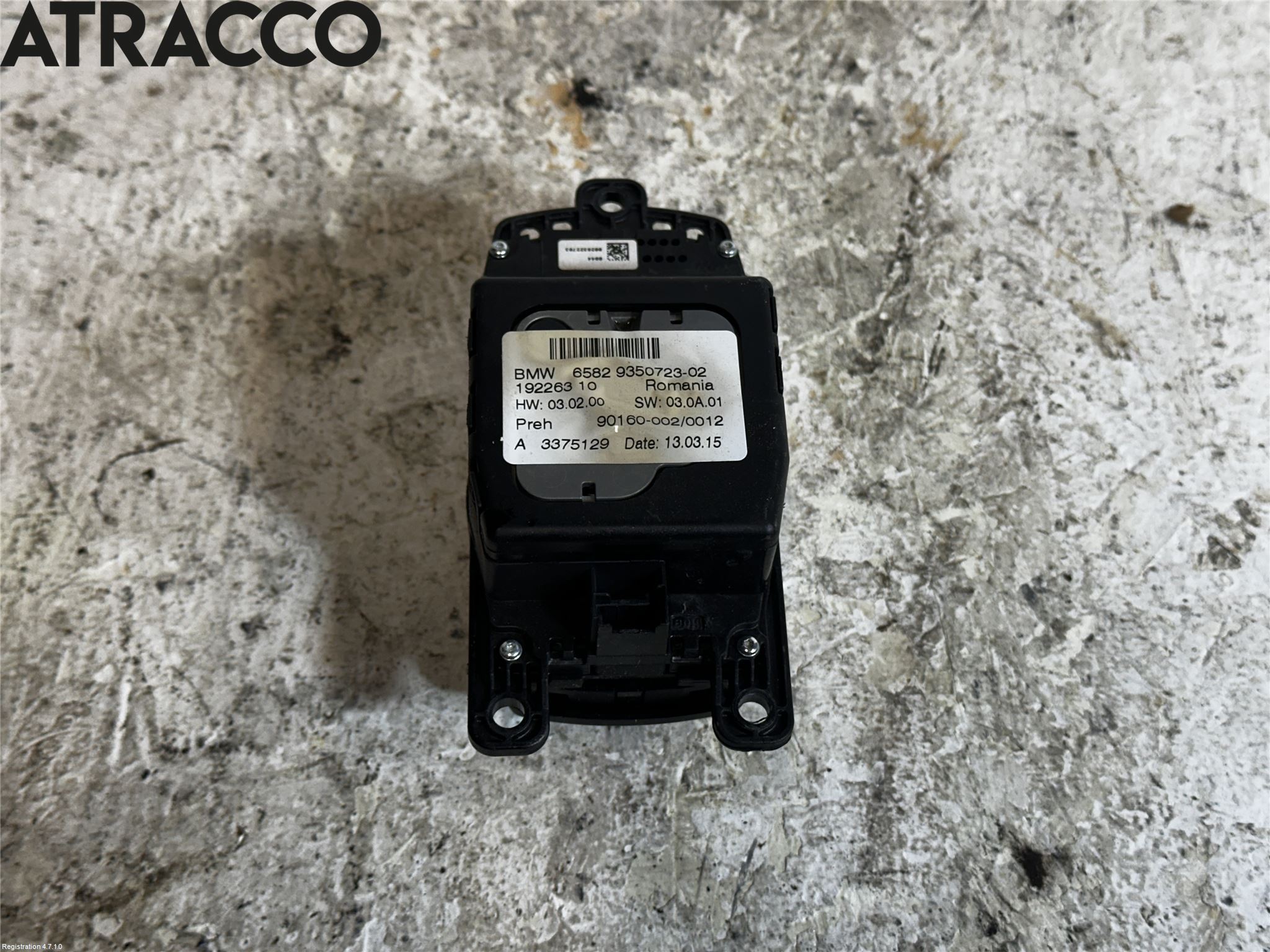 BMW 5 F10/F11/F18 09-17 Bryter Multifunksjon