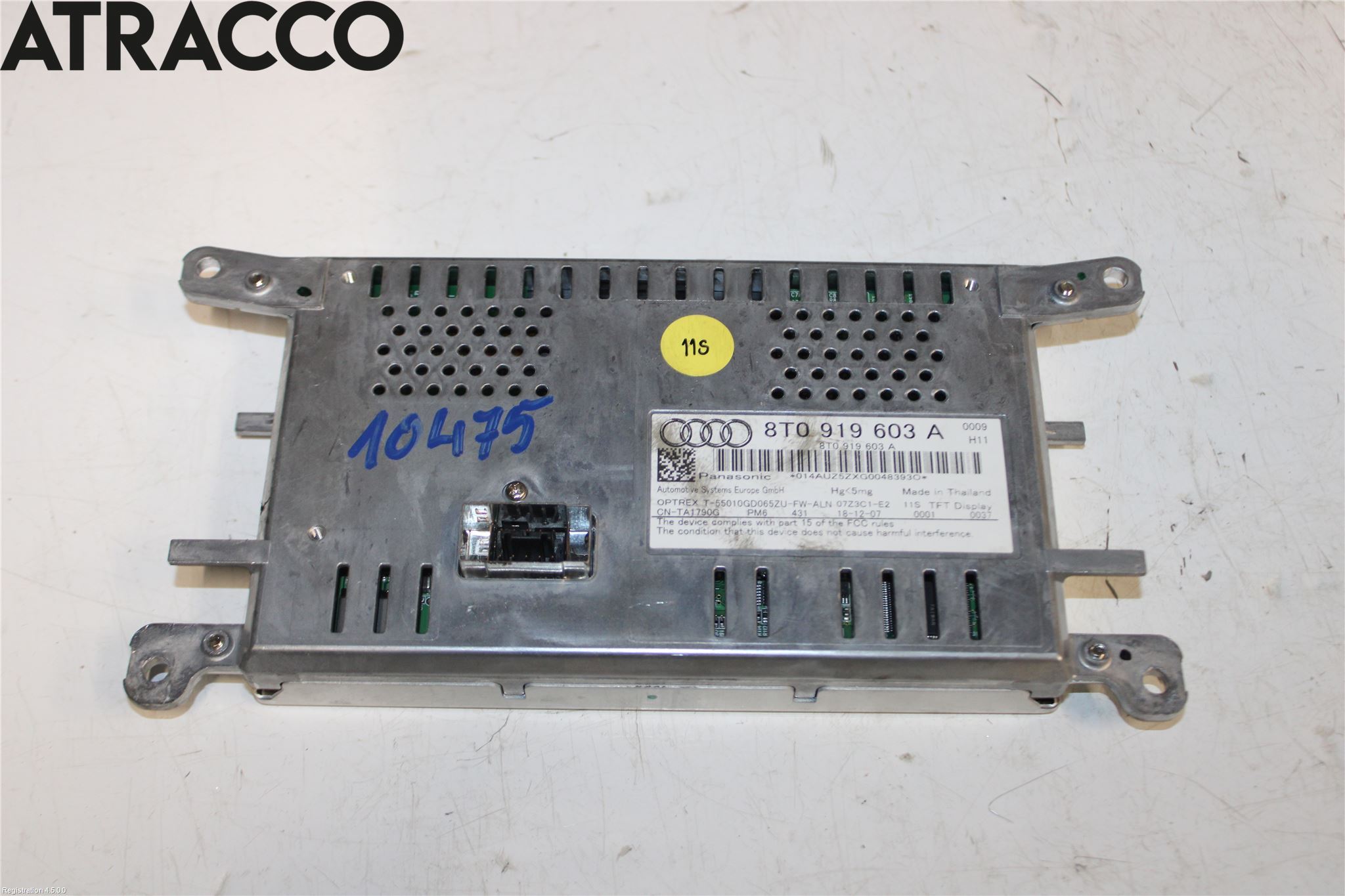 Audi A4/S4 08-11 Instr Skjerm Dvd-Gps-Ac-Tlf