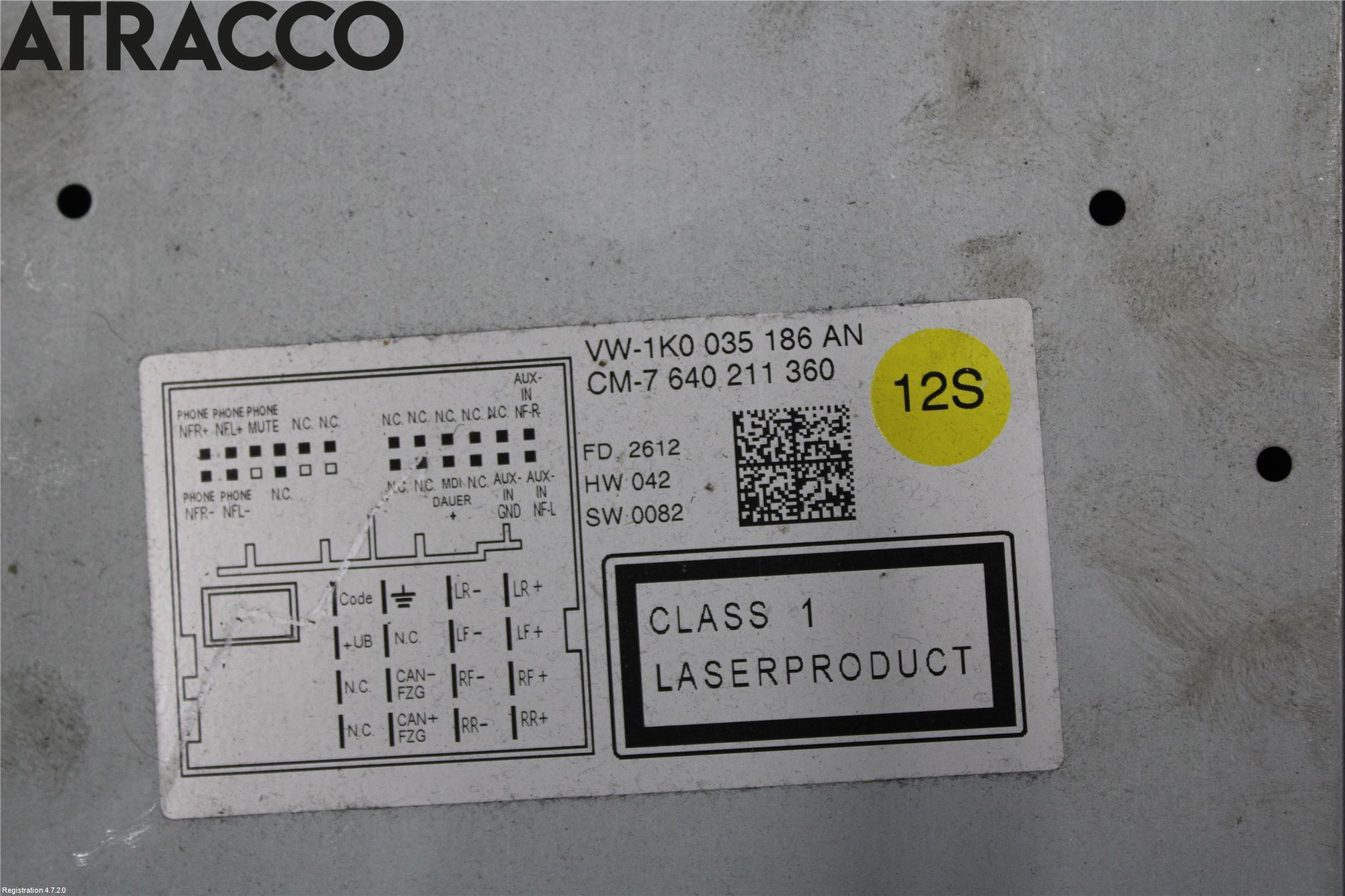 Volkswagen VW CADDY 11-15 Stereo Radio Med Cd