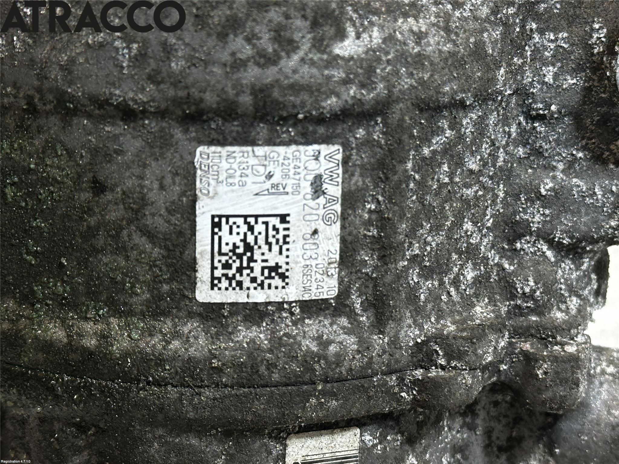 Volkswagen VW GOLF / E-GOLF VII 13-20 Varme Ac Kompressor