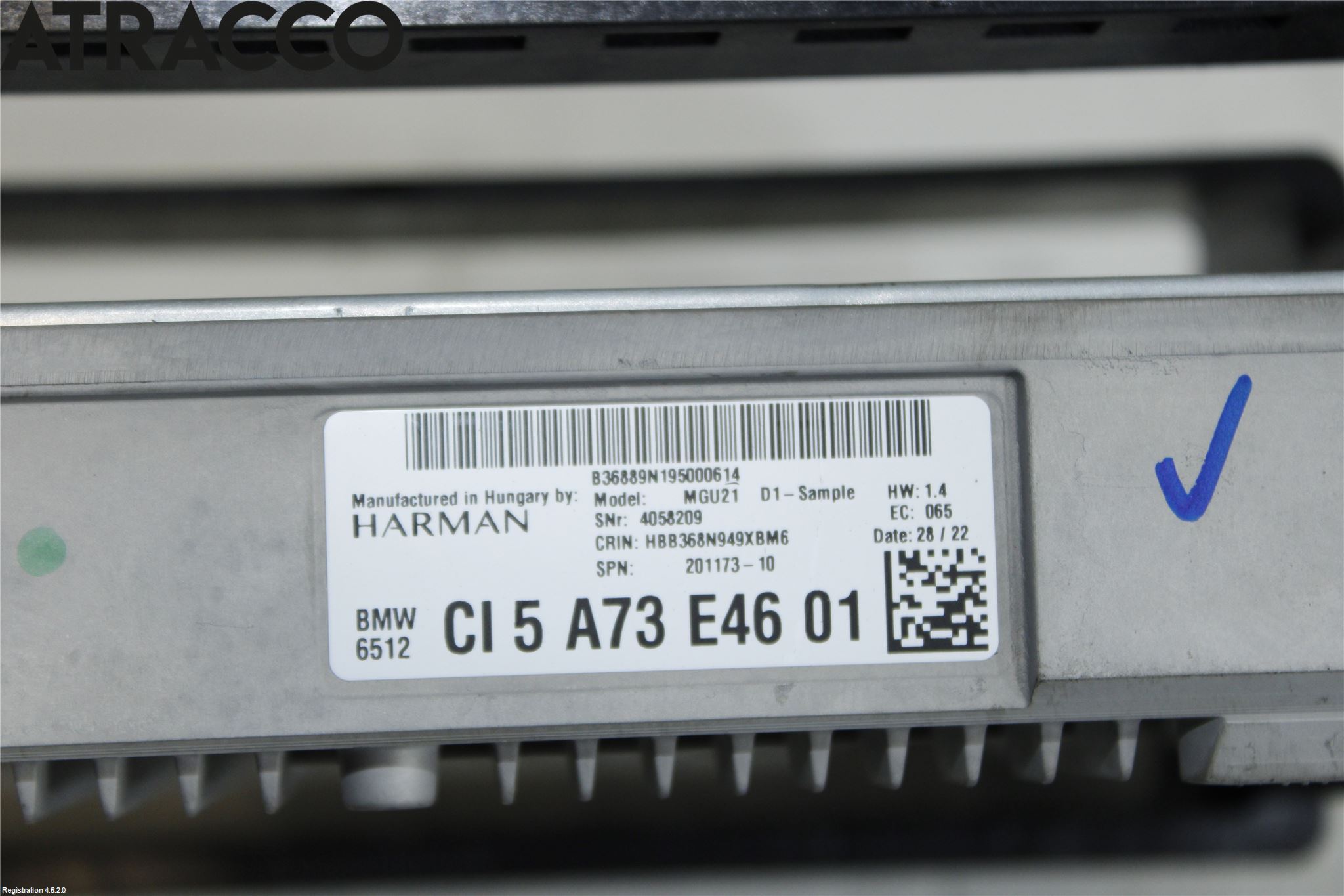 BMW 3 F30/F31/F80 12-19 Stereo Forsterker