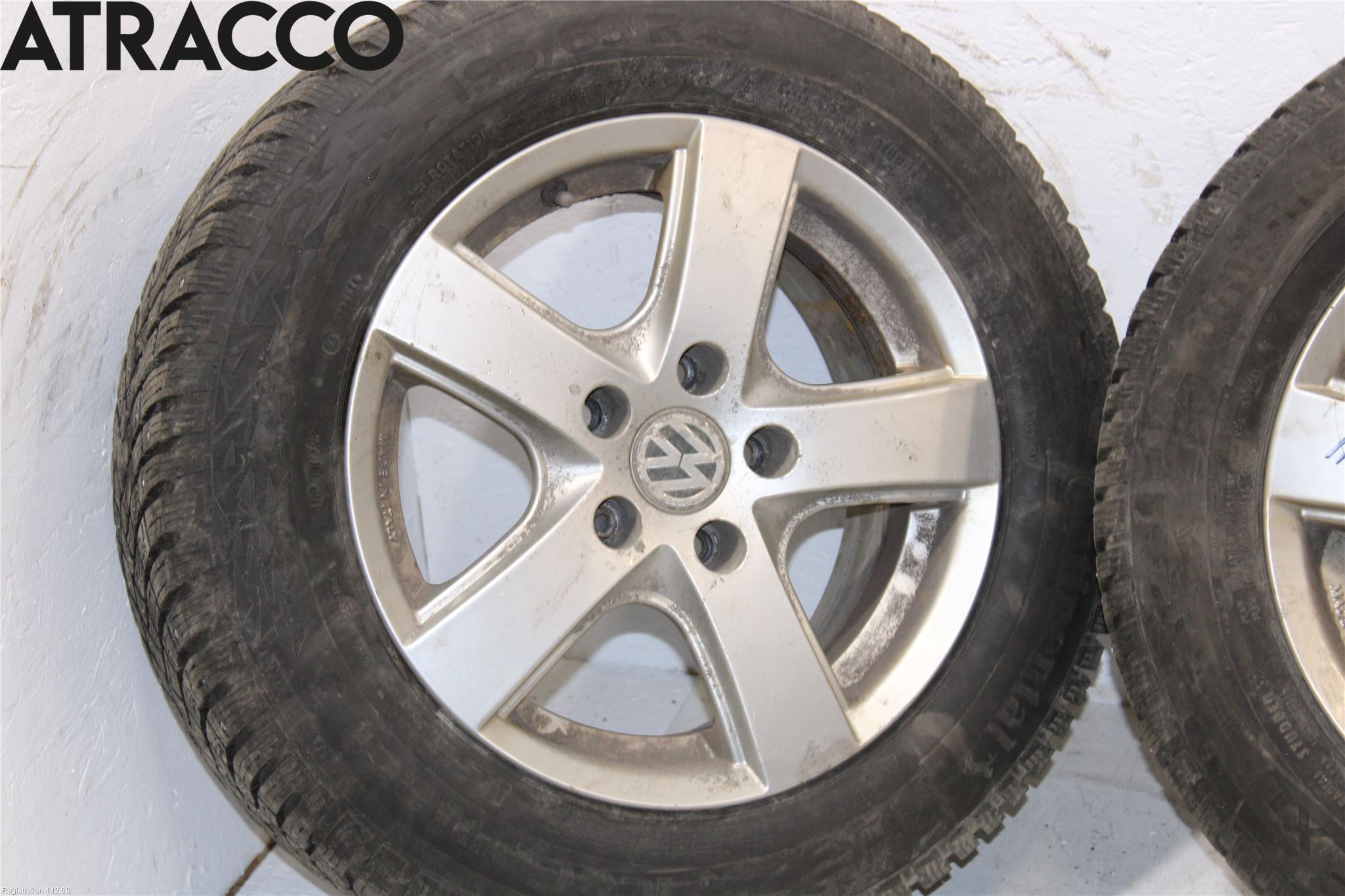 Volkswagen VW GOLF VI 09-13 Dekk Vinter På Alu Felg 4Stk
