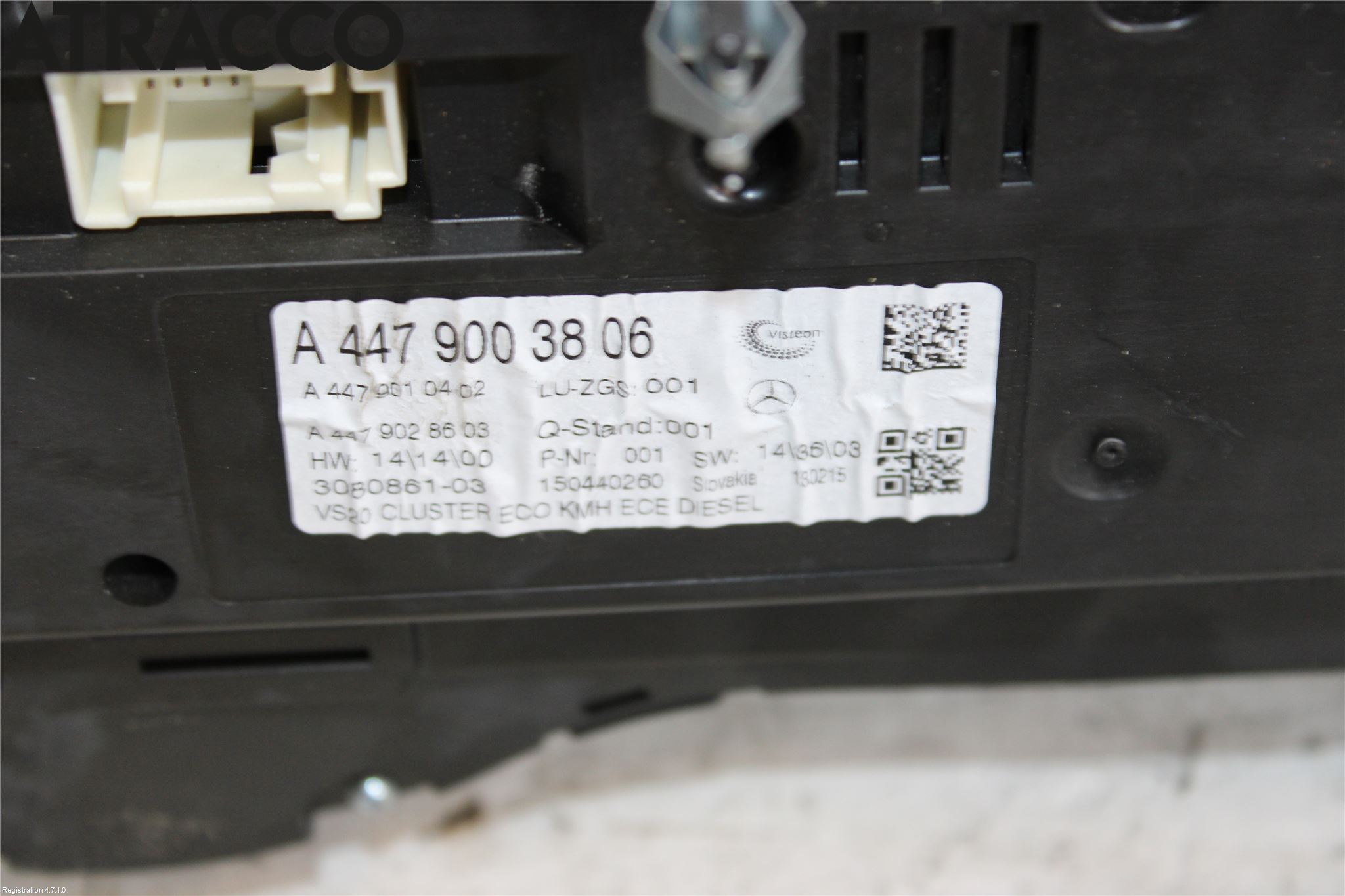 Mercedes-Benz MB VITO/V-KLASS (W640,W447,W448) 14- Instr Kombinert