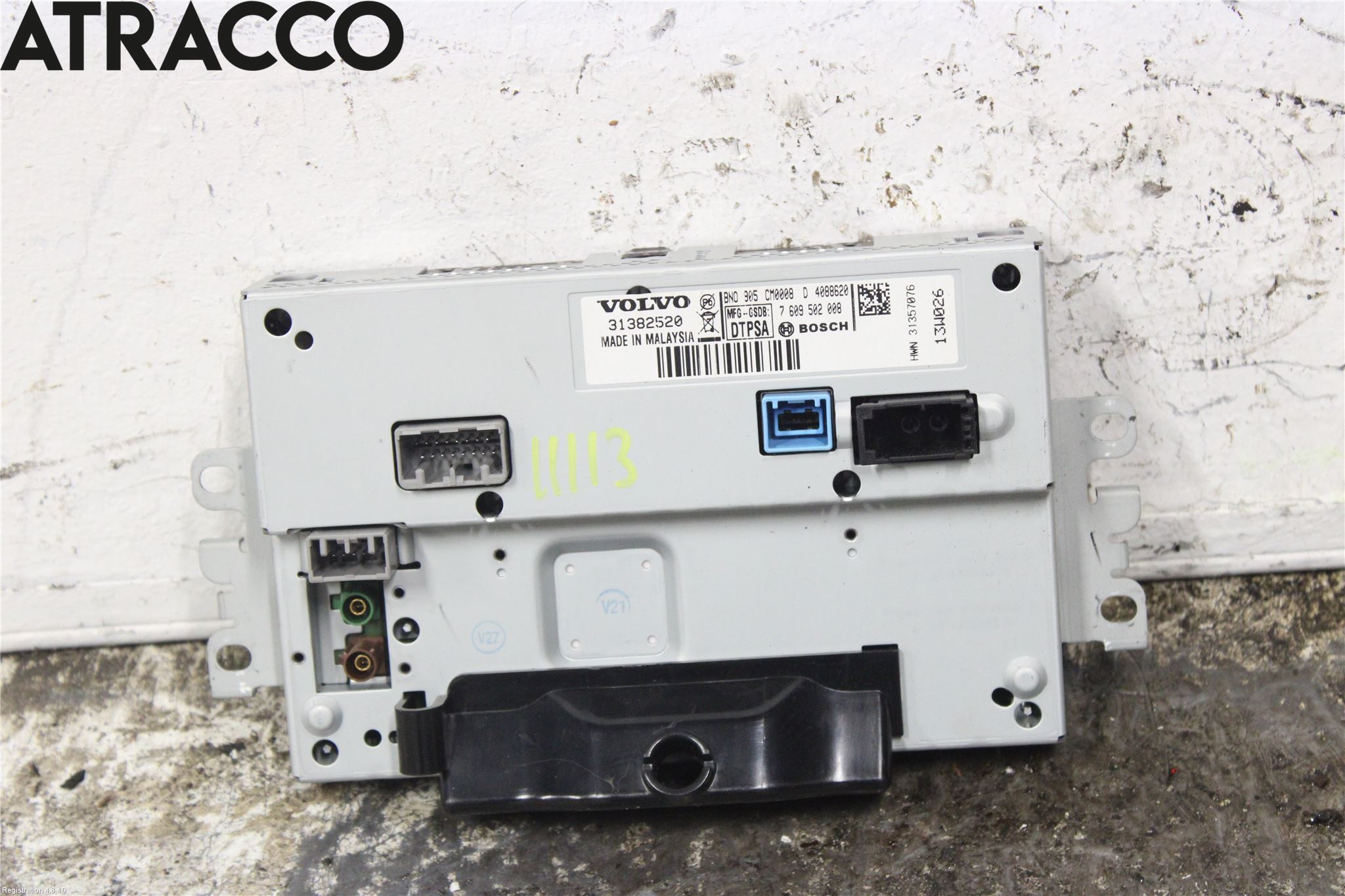 Volvo V40 12-19 Instr Skjerm Dvd-Gps-Ac-Tlf