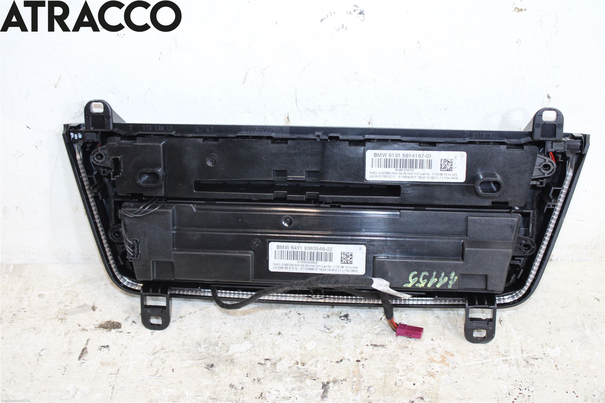 BMW 3 F30/F31/F80 12-19 Varme Ac Betjening-Display