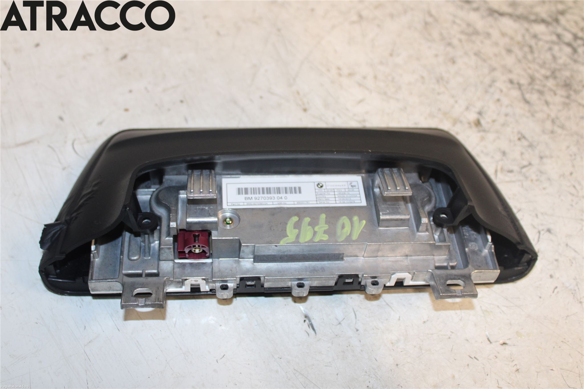 BMW 3 F30/F31/F80 12-19 Instr Skjerm Dvd-Gps-Ac-Tlf