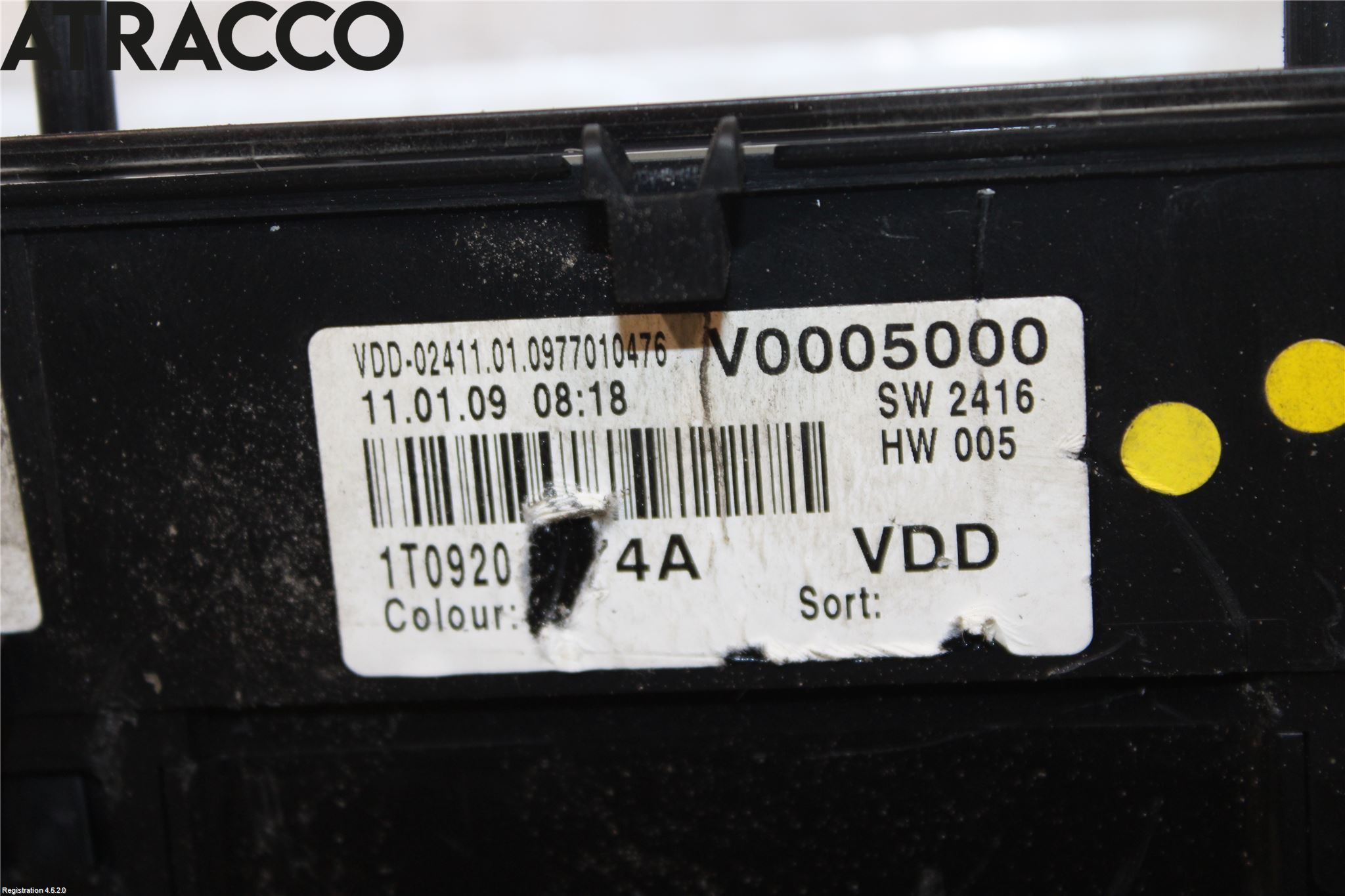 Volkswagen VW TOURAN 03-10 Instr Kombinert