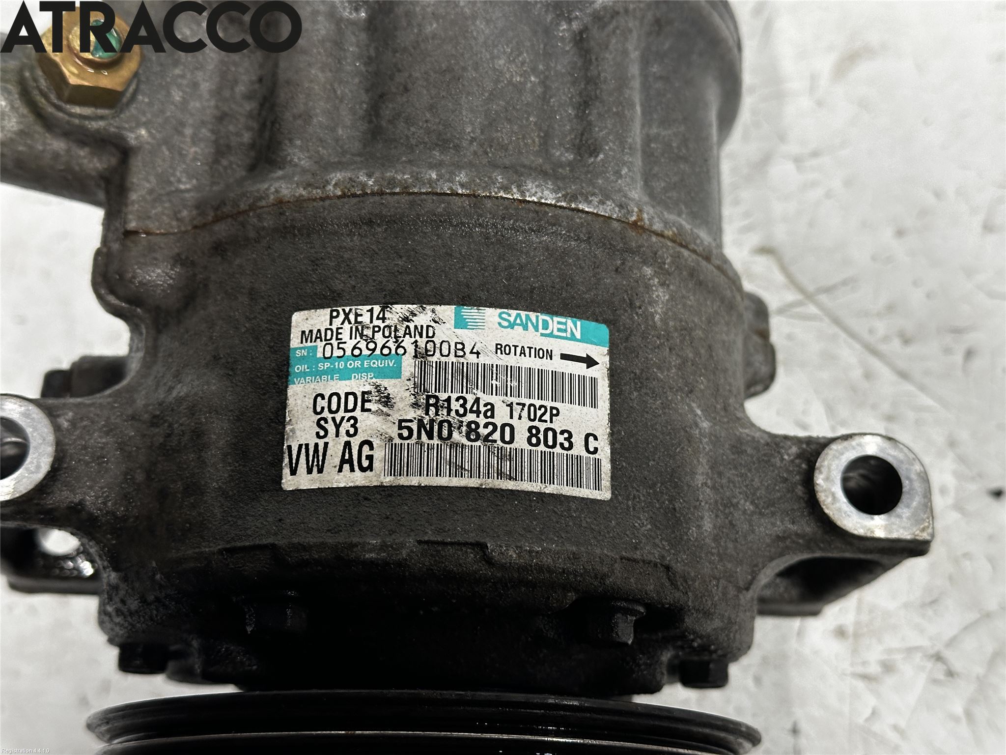 Skoda OCTAVIA (1Z) 05-13 Varme Ac Kompressor