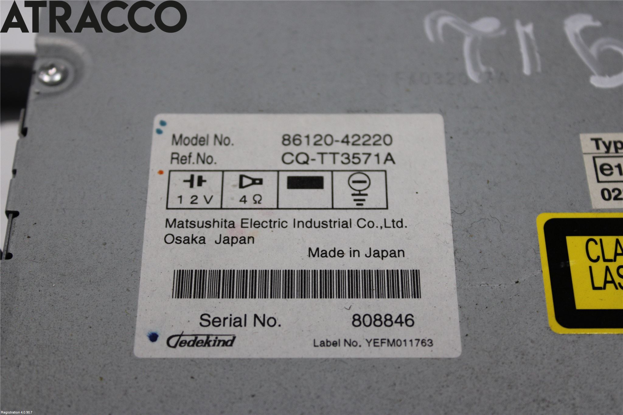 Toyota RAV 4 06-12 Stereo Radio Med Cd