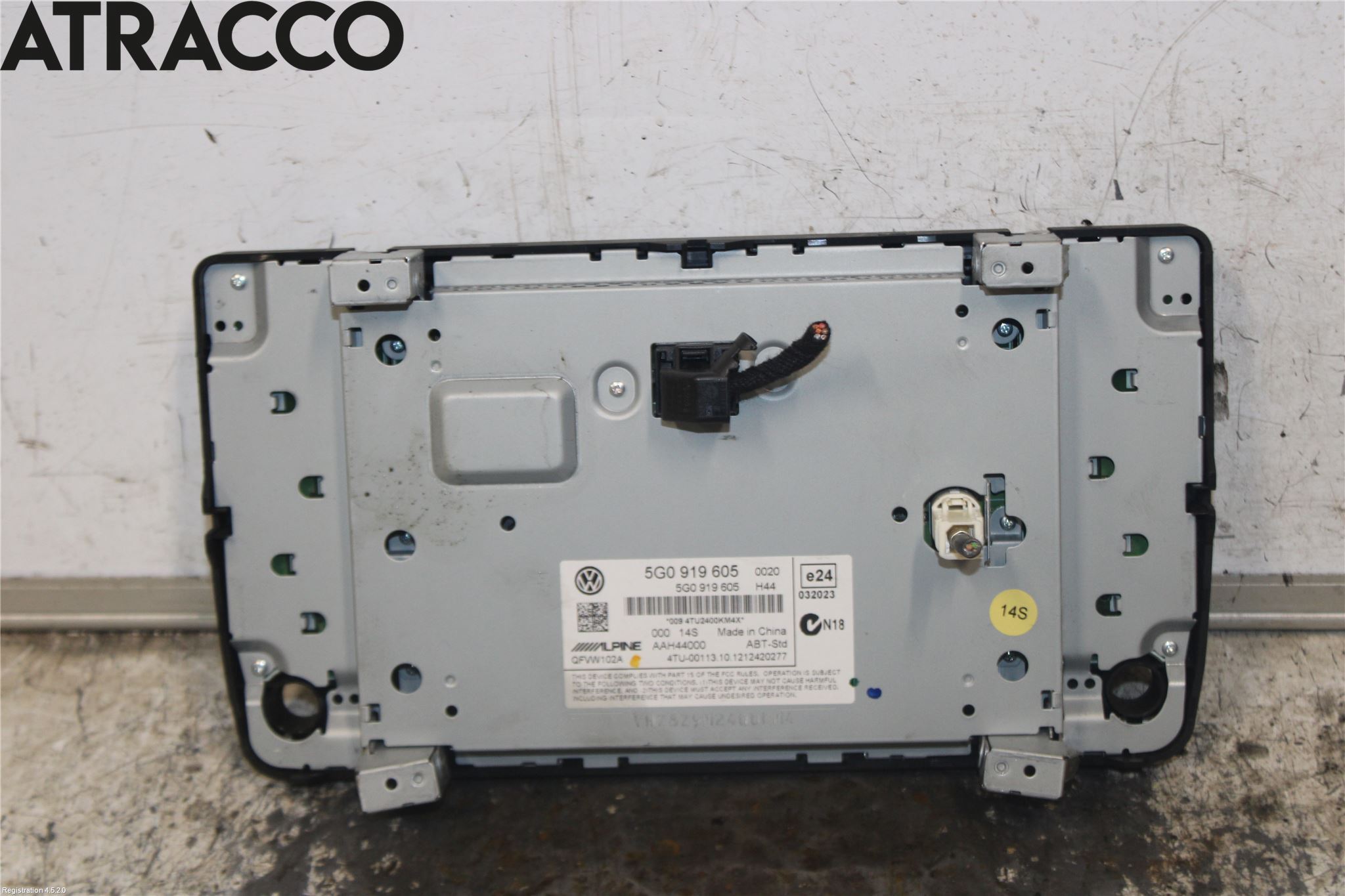 Volkswagen VW GOLF / E-GOLF VII 13-20 Multifunktionsdisplay