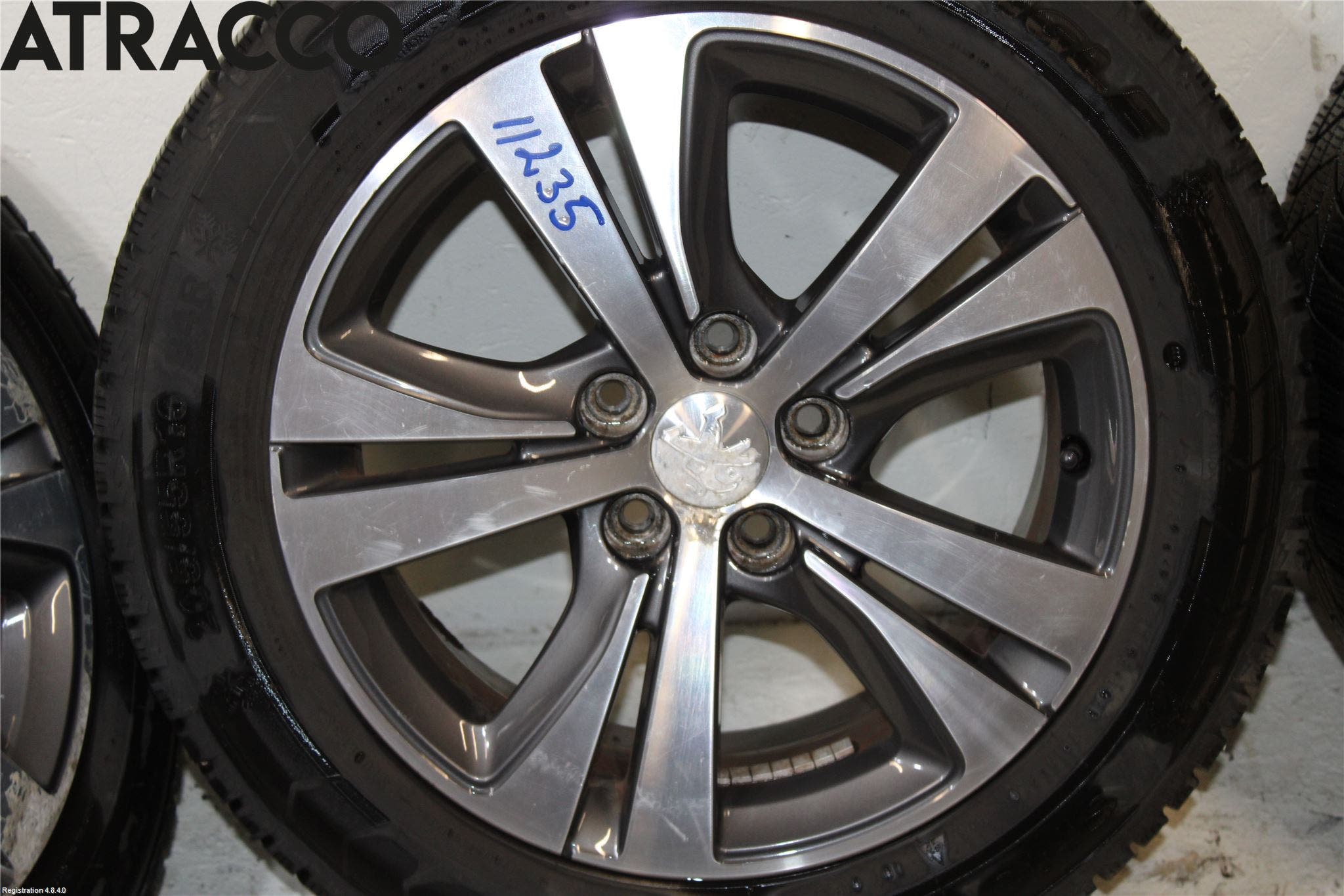 Peugeot 308 14-21 Dekk Vinter På Alu Felg 4Stk