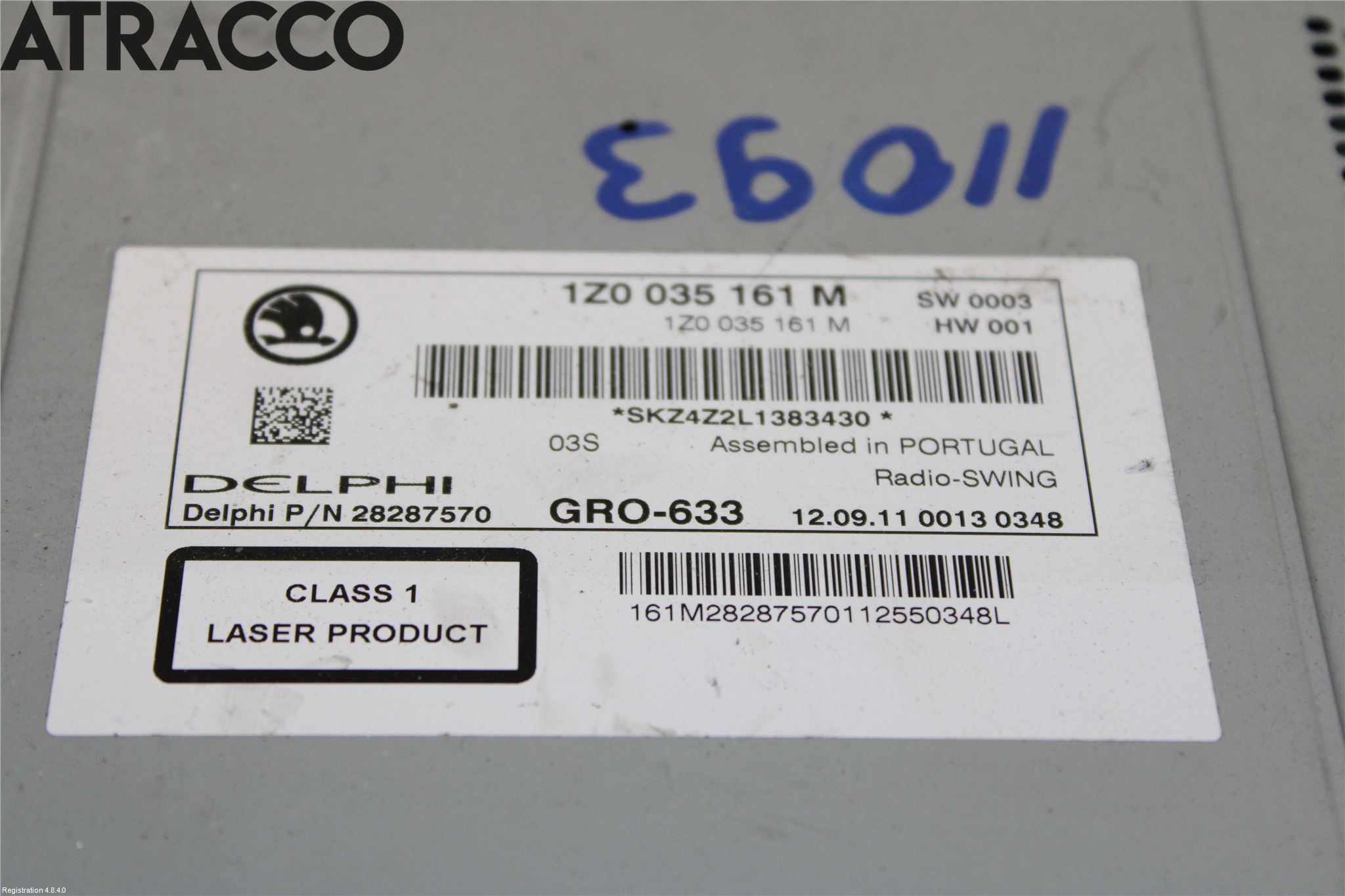 Skoda YETI Stereo Radio Med Cd