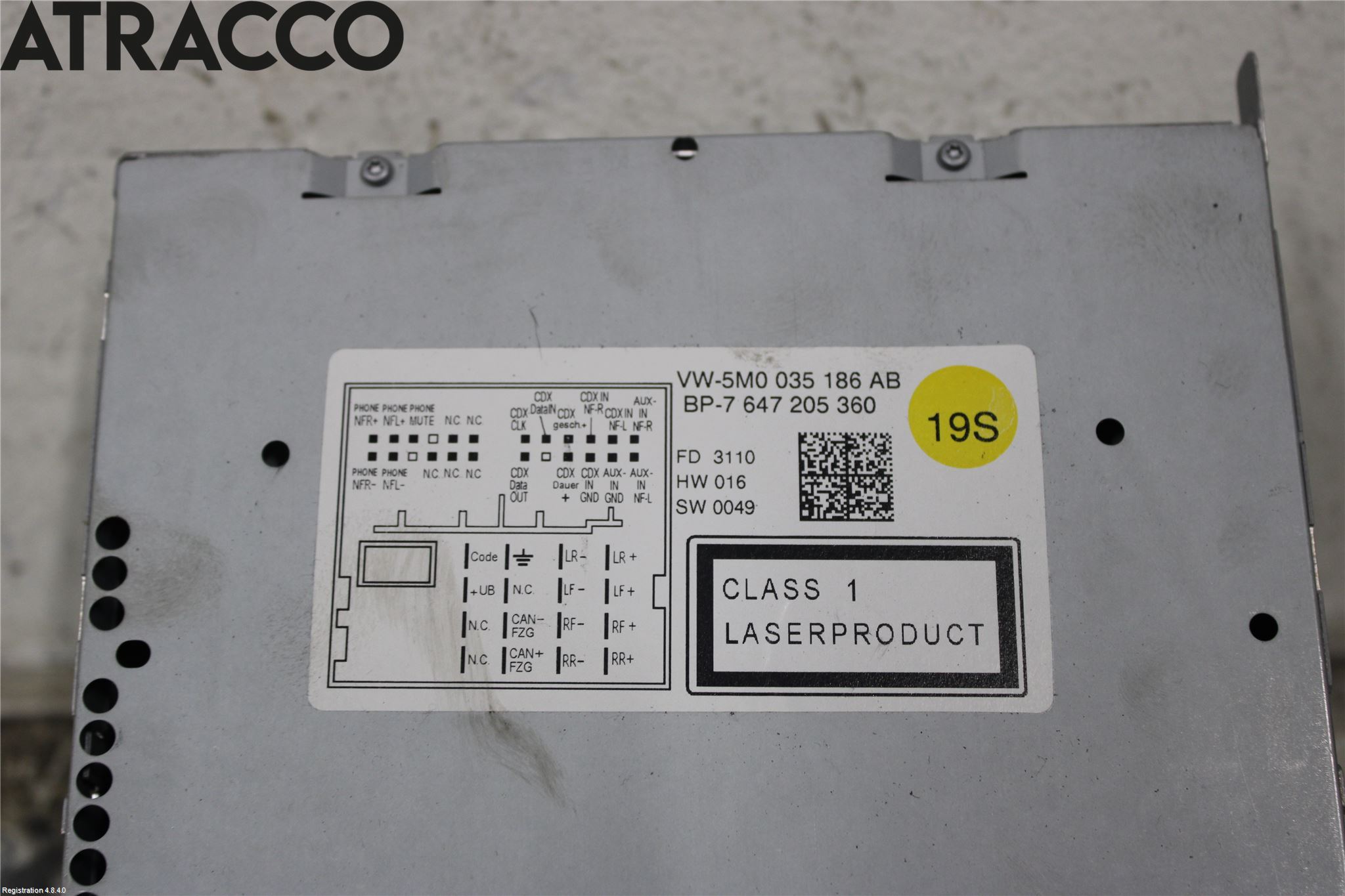 Volkswagen VW GOLF PLUS/CROSS GOLF 04-14 Stereo Radio Med Cd