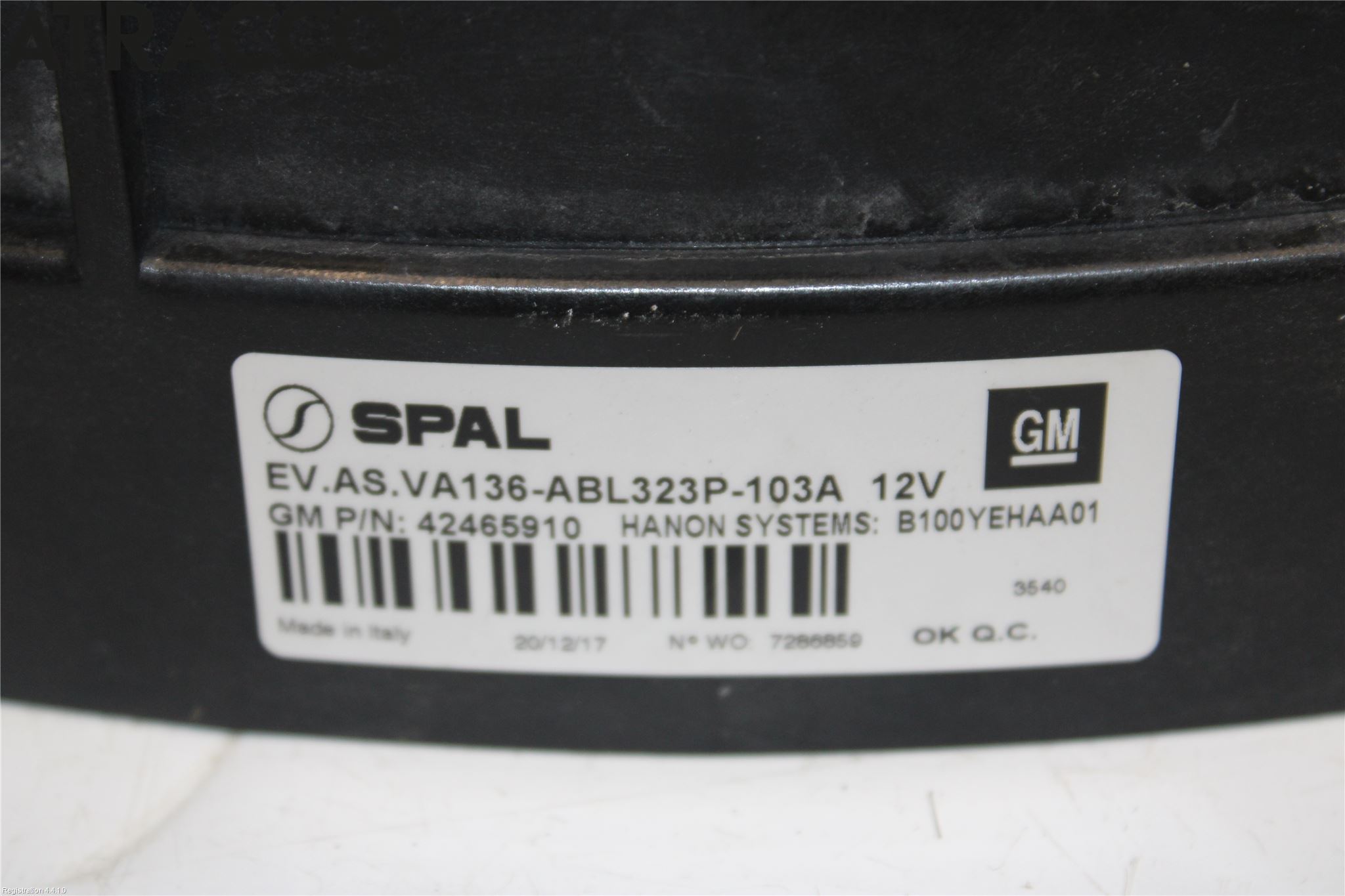 Opel AMPERA 17- Kjølevifte Elektrisk