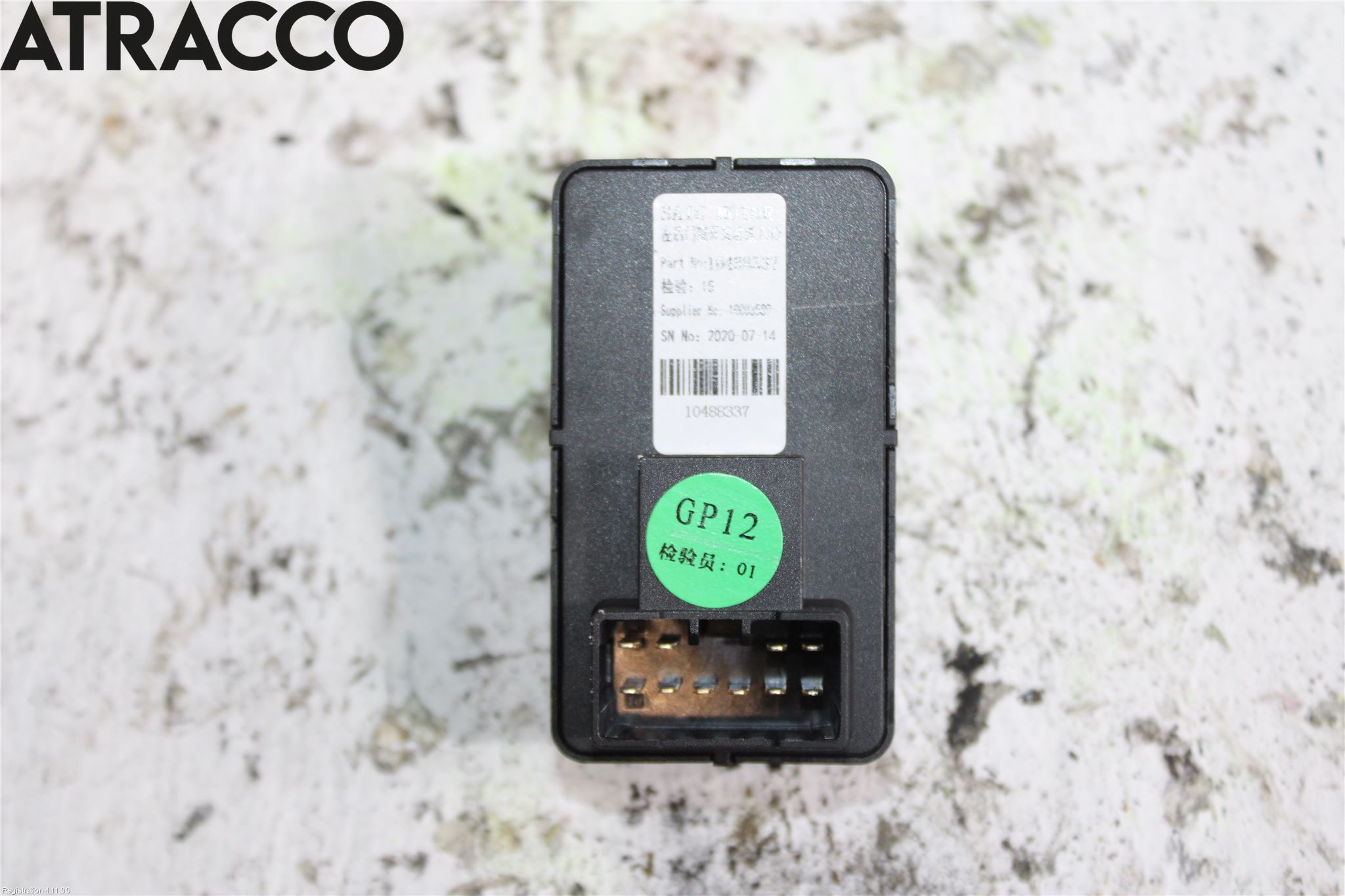 MG ZS EV 20- Bryter Vindusheis