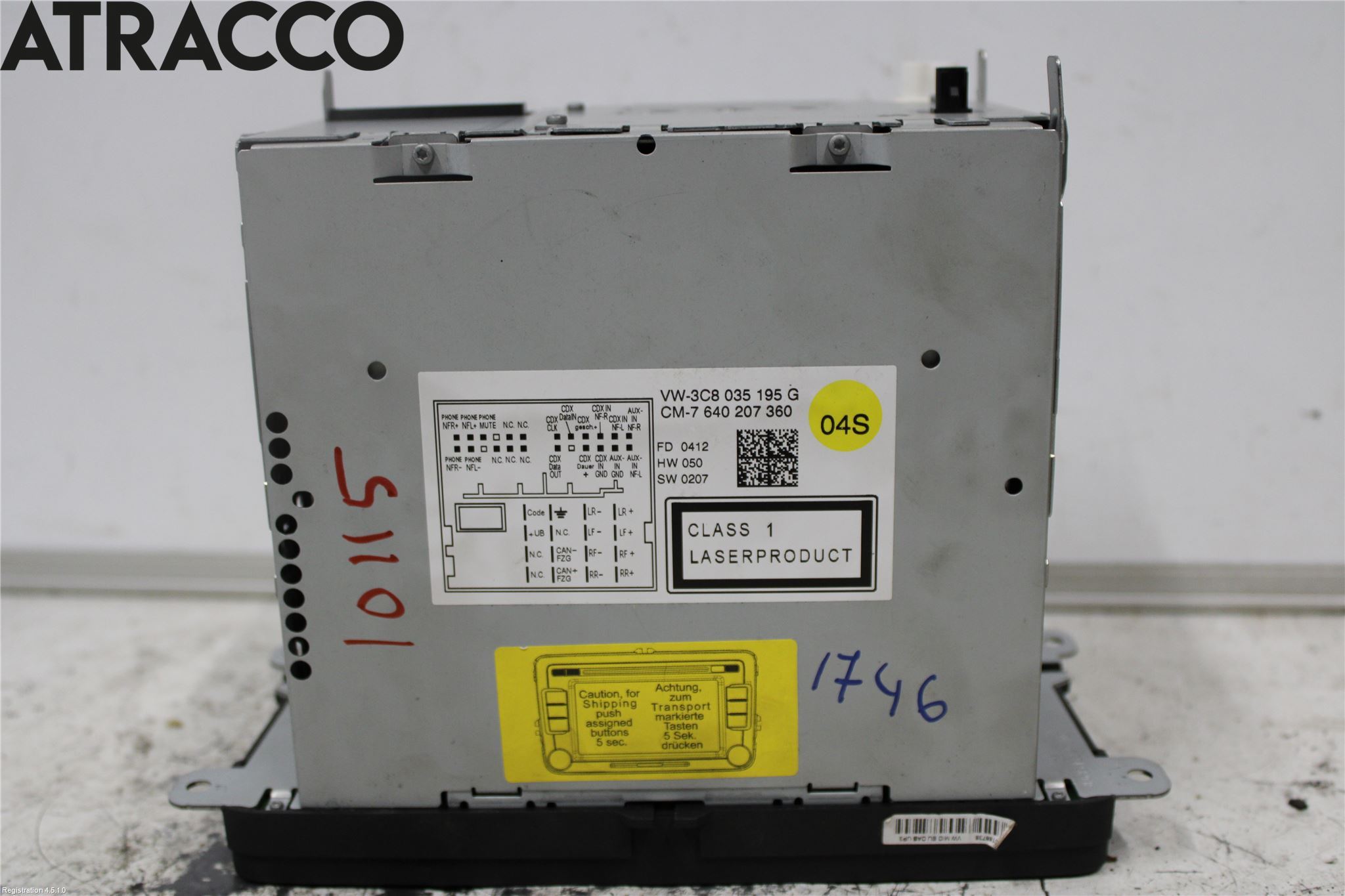 Volkswagen VW PASSAT 11-14 Stereo Radio Med Cd