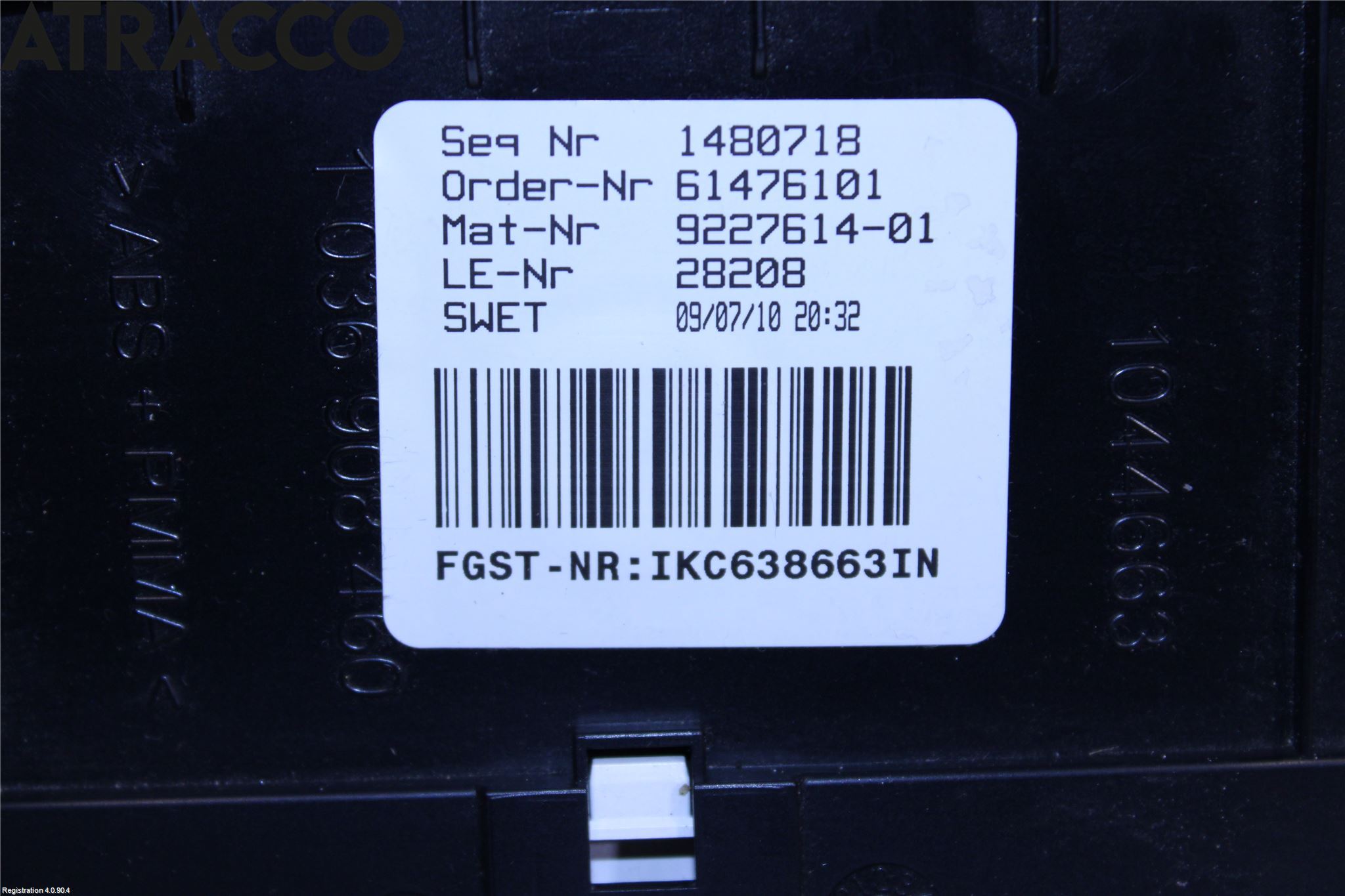 BMW 5 F10/F11/F18 09-17 Instr Speedometer