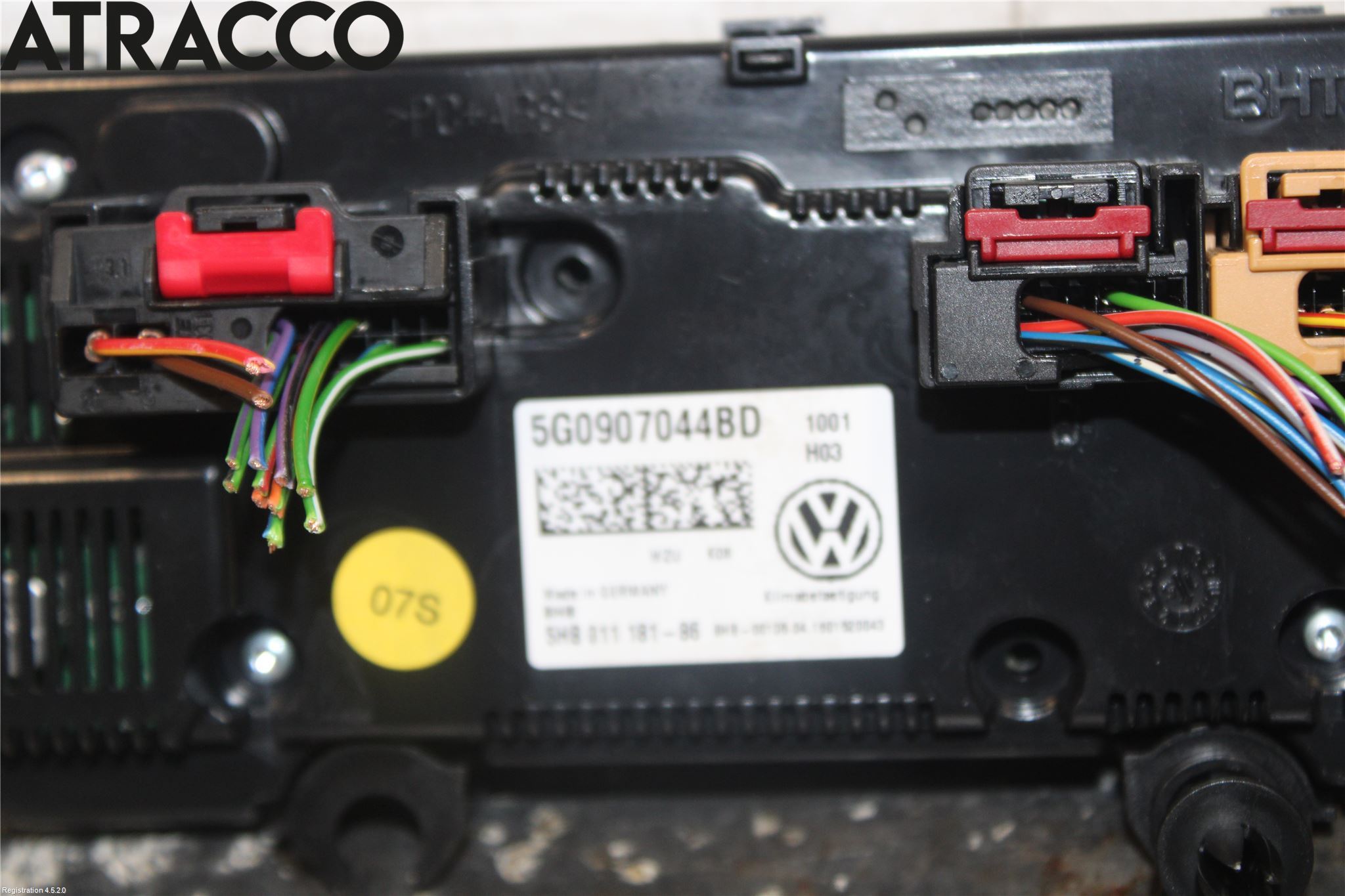 Volkswagen VW GOLF / E-GOLF VII 13-20 Varme Ac Betjening-Display