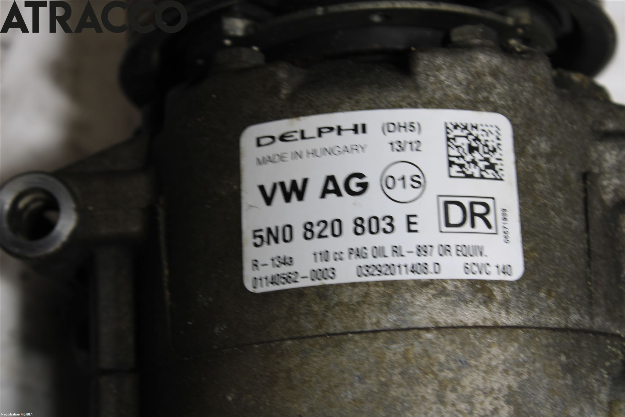 Volkswagen VW CADDY 11-15 Varme Ac Kompressor