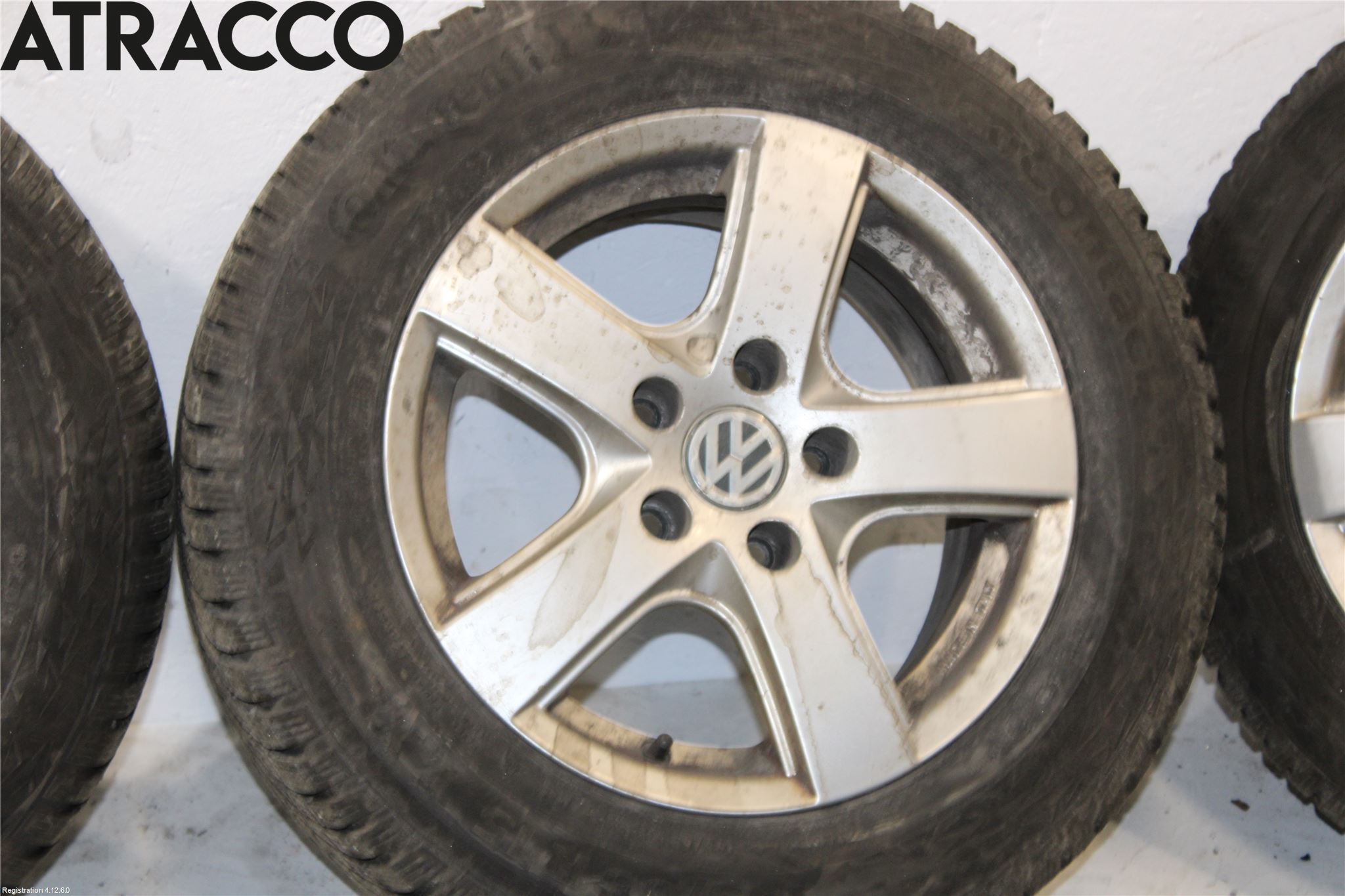 Volkswagen VW GOLF VI 09-13 Dekk Vinter På Alu Felg 4Stk