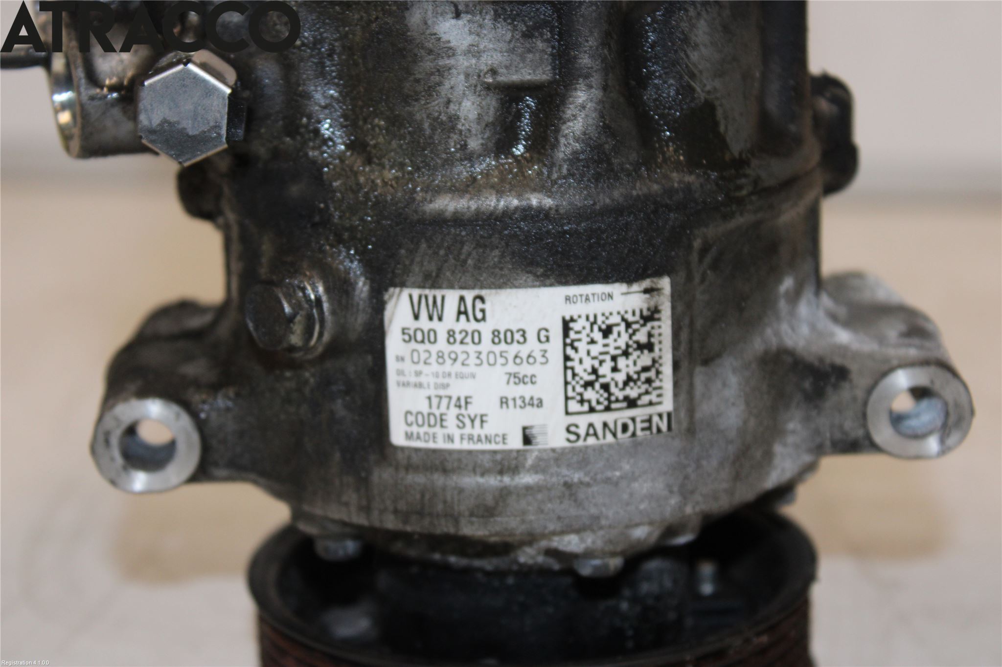 Volkswagen VW GOLF / E-GOLF VII 13-20 Varme Ac Kompressor