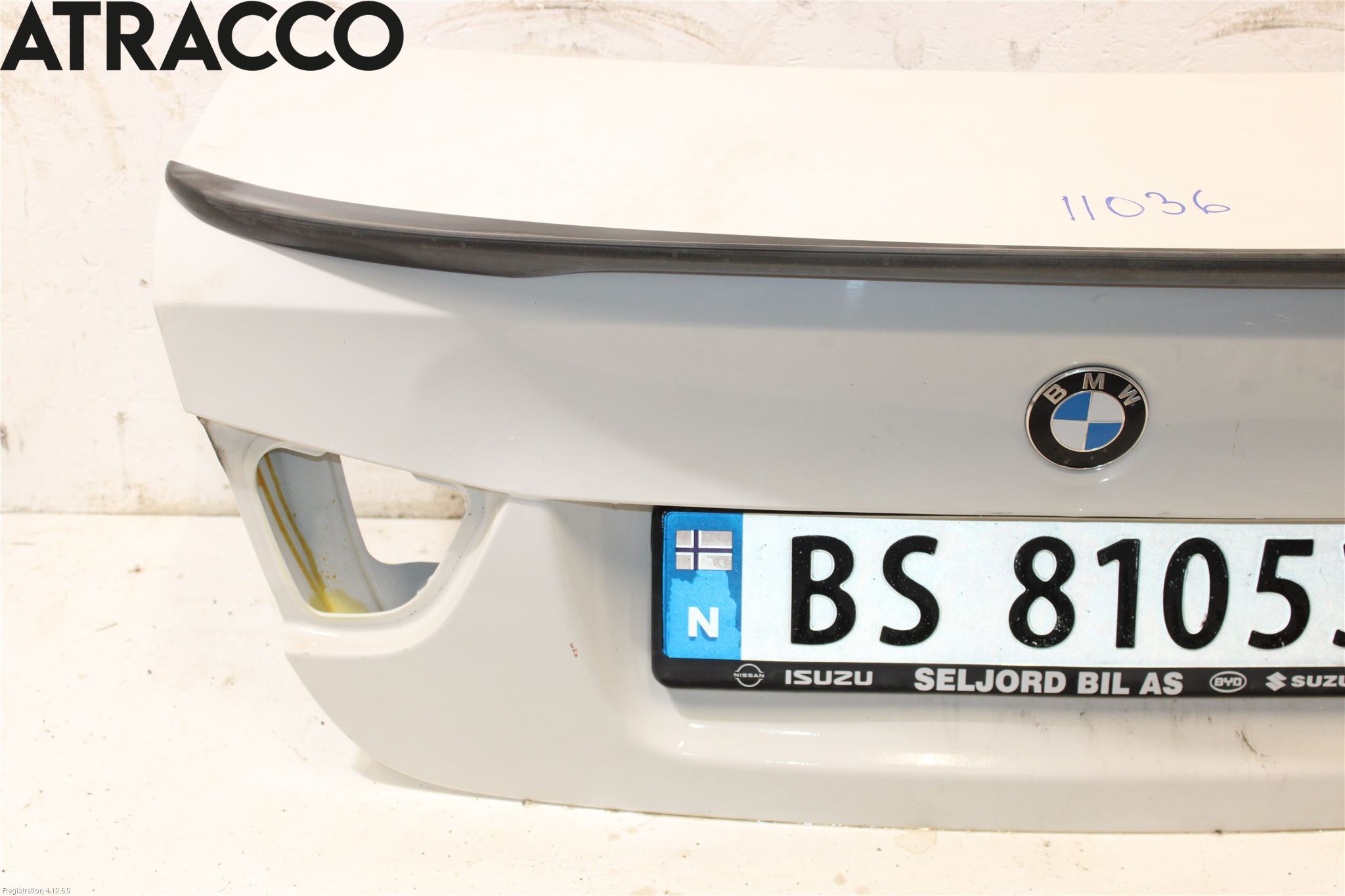 BMW 3 E90/91 SED/TOU 05-12 Bakluke Koffertlokk