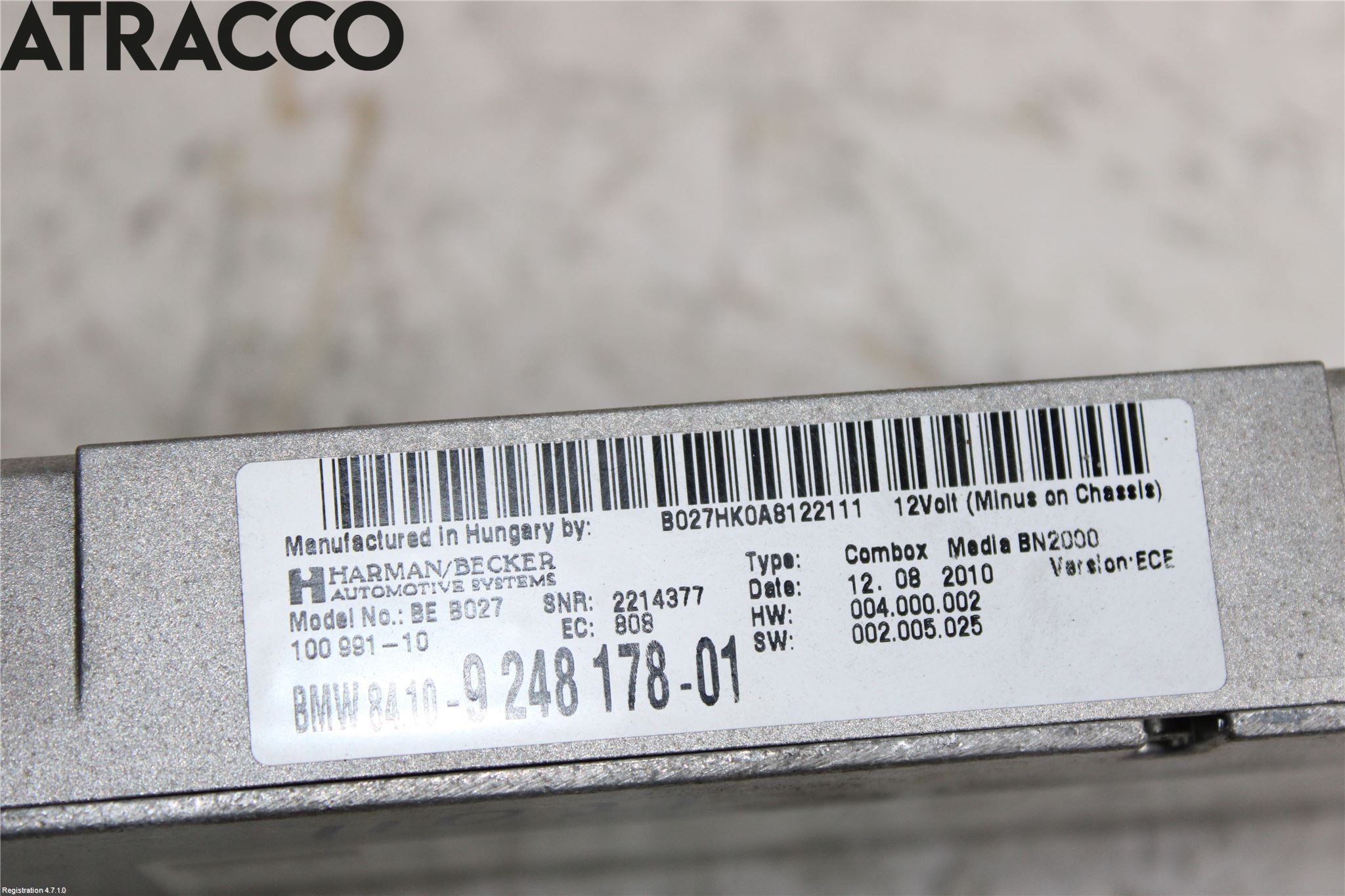 BMW X5 E70 07-13 Styreenhet Øvrig