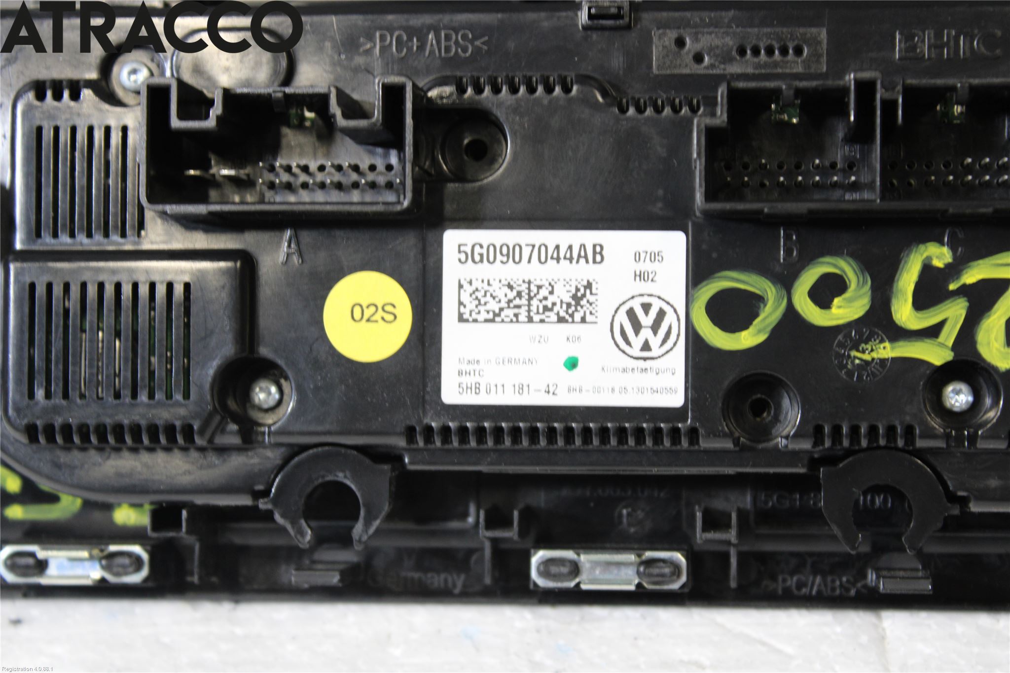 Volkswagen VW GOLF / E-GOLF VII 13-20 Varme Ac Betjening-Display