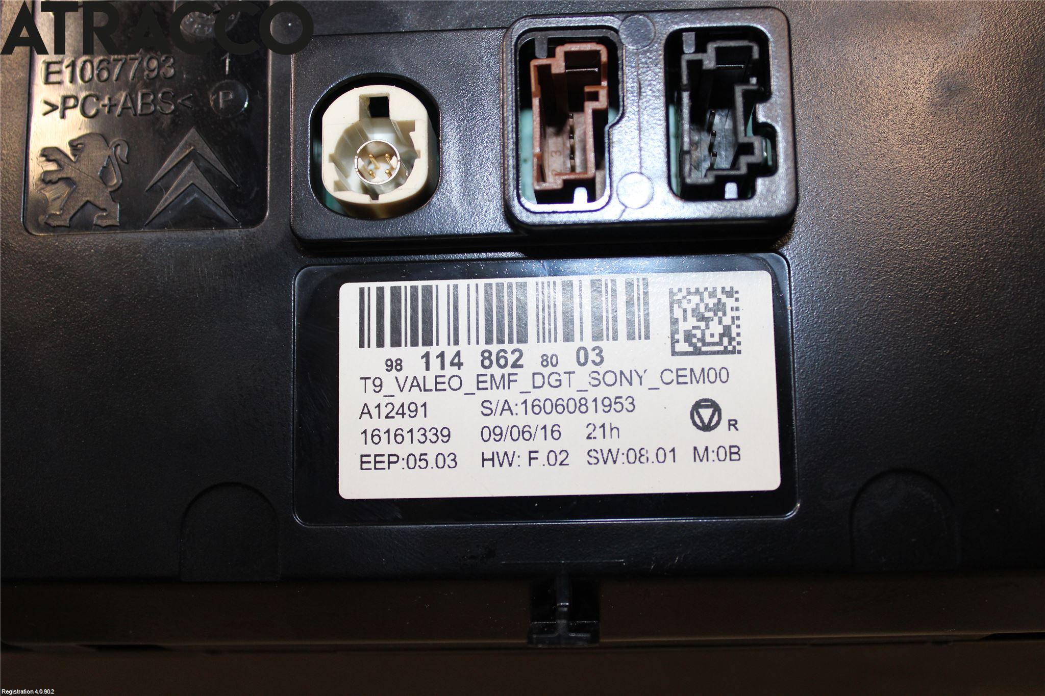 Peugeot 308 14-21 Multifunktionsdisplay