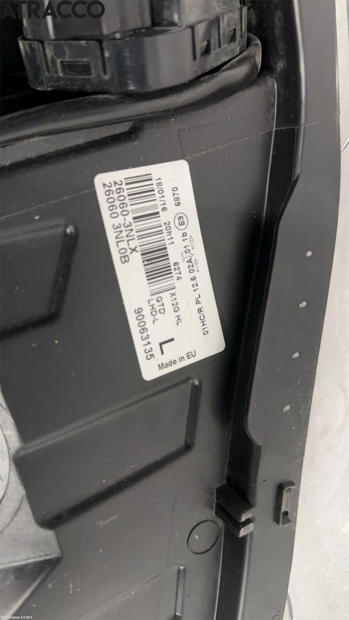 Nissan LEAF 11-17 Frontlykt Venstre