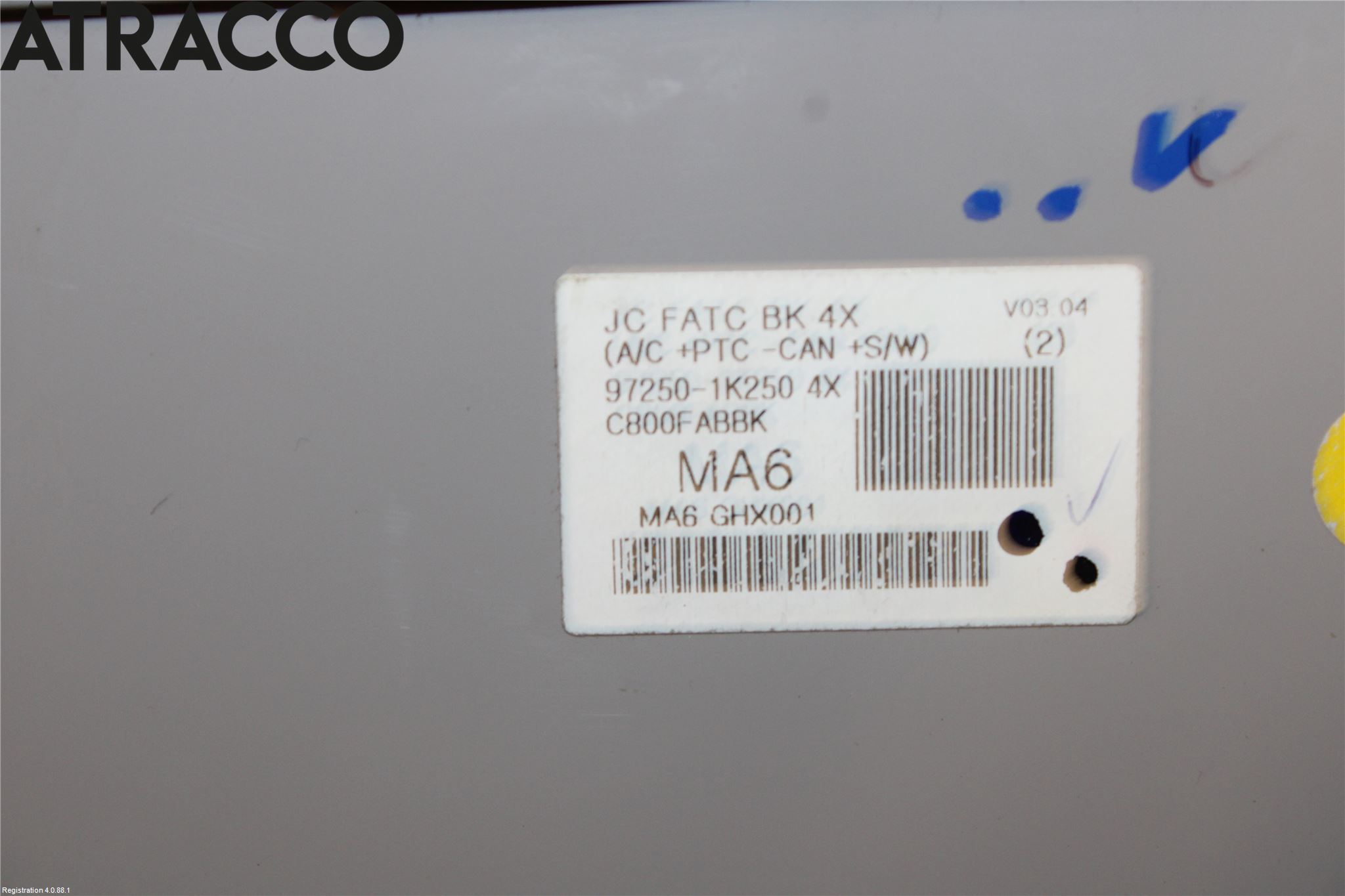 Hyundai ix20 Varme Ac Betjening-Display