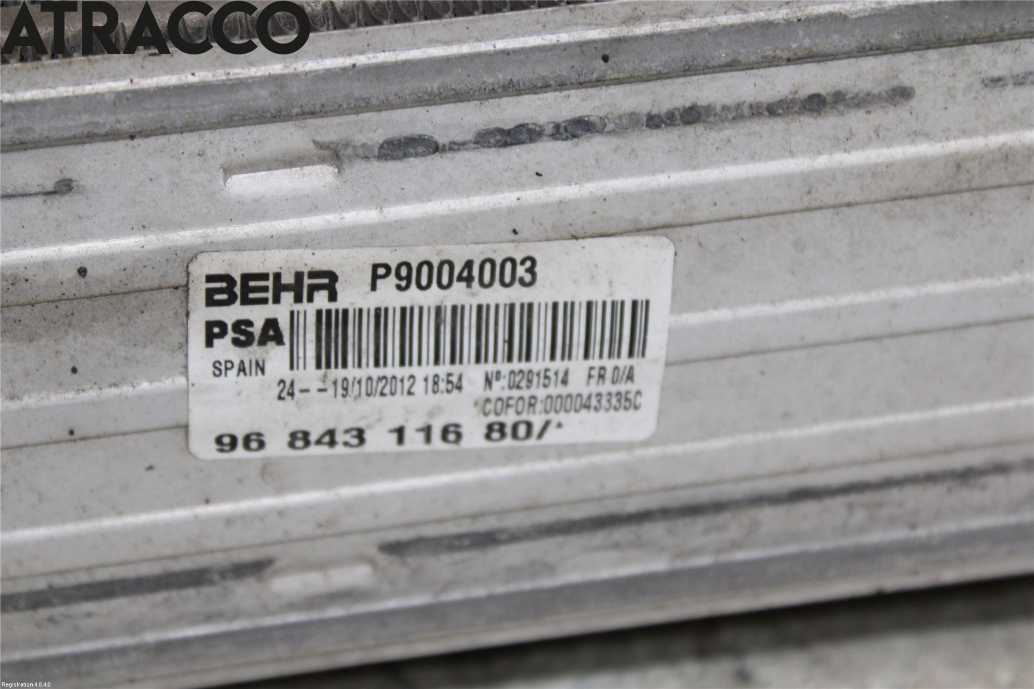 Citroen DS3 Intercooler Radiator