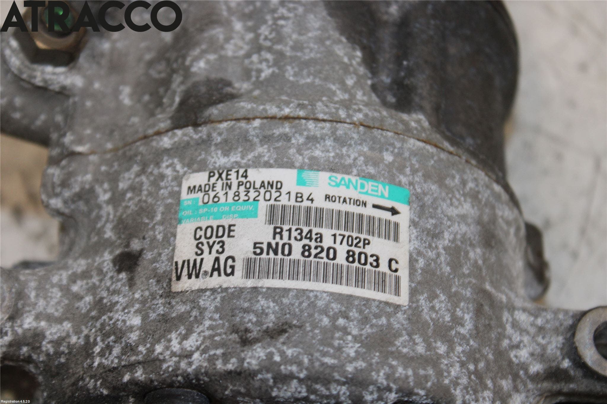 Audi A3/S3 05-13 Varme Ac Kompressor