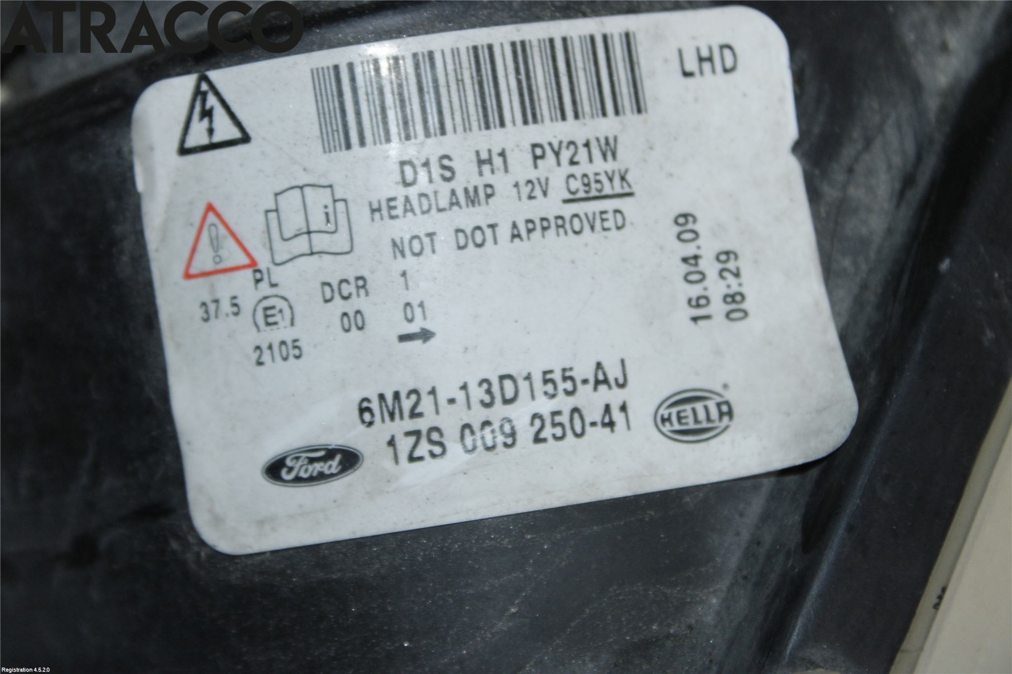 Ford S-MAX 06-15 Frontlykt Venstre