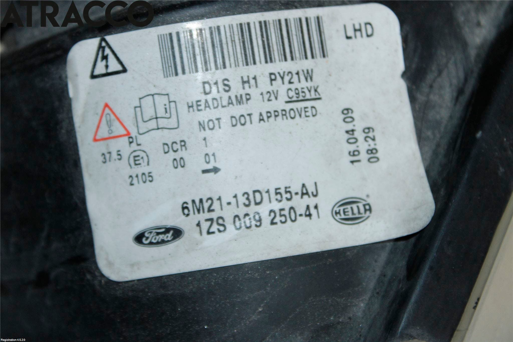 Ford S-MAX 06-15 Frontlykt Venstre