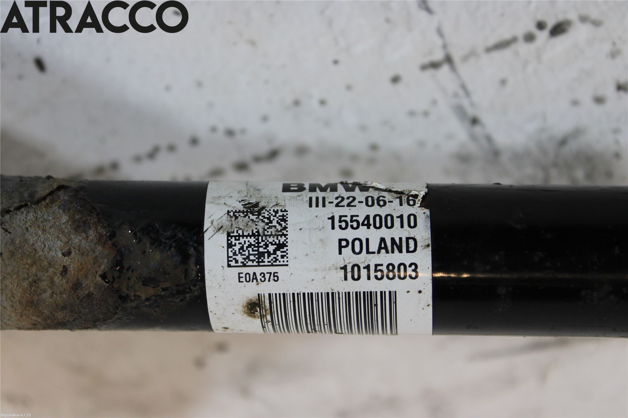 BMW X1 E84 10-15 Drivaksel Foran Kompl Høyre