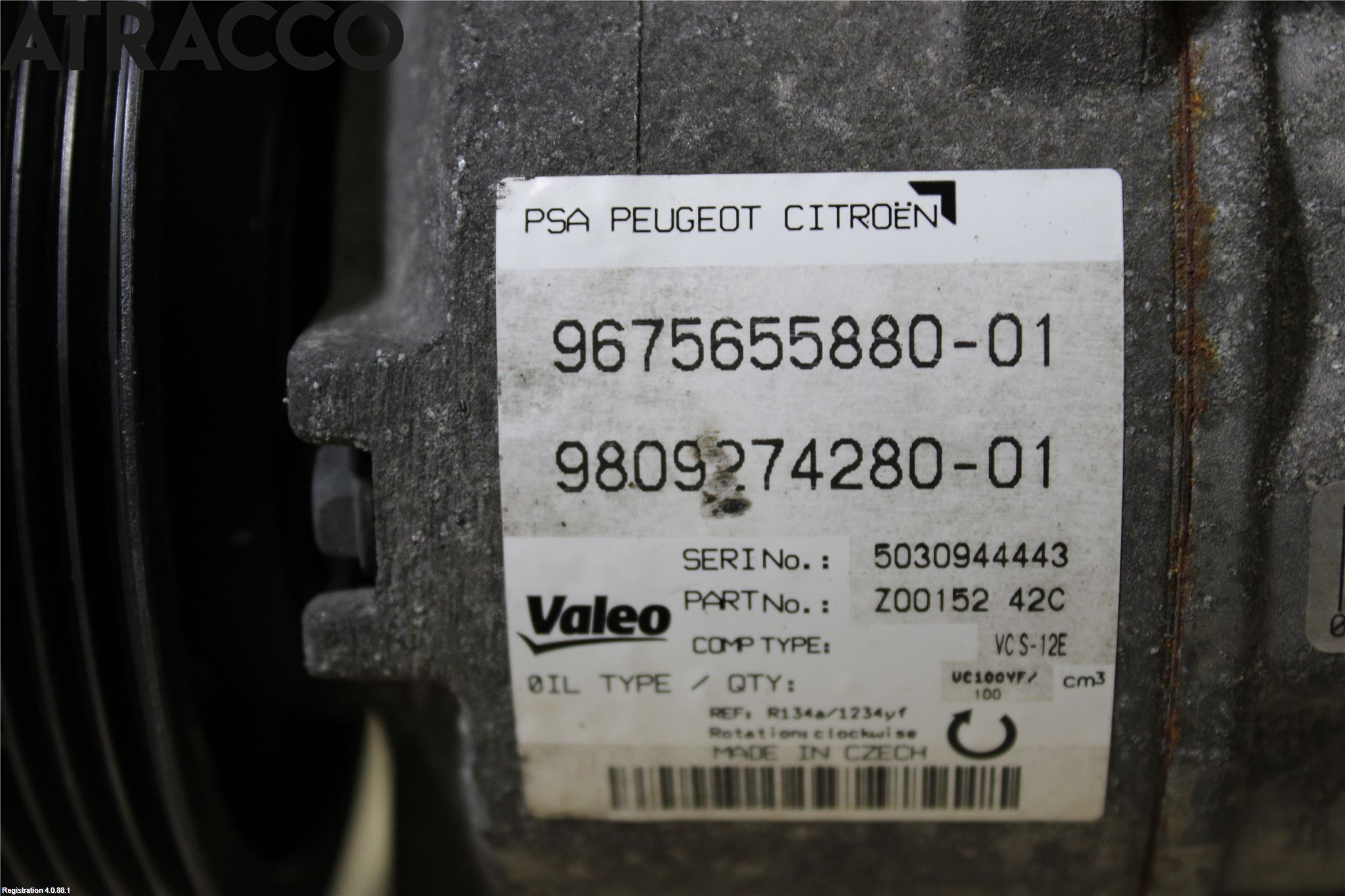 Peugeot 308 14-21 Varme Ac Kompressor