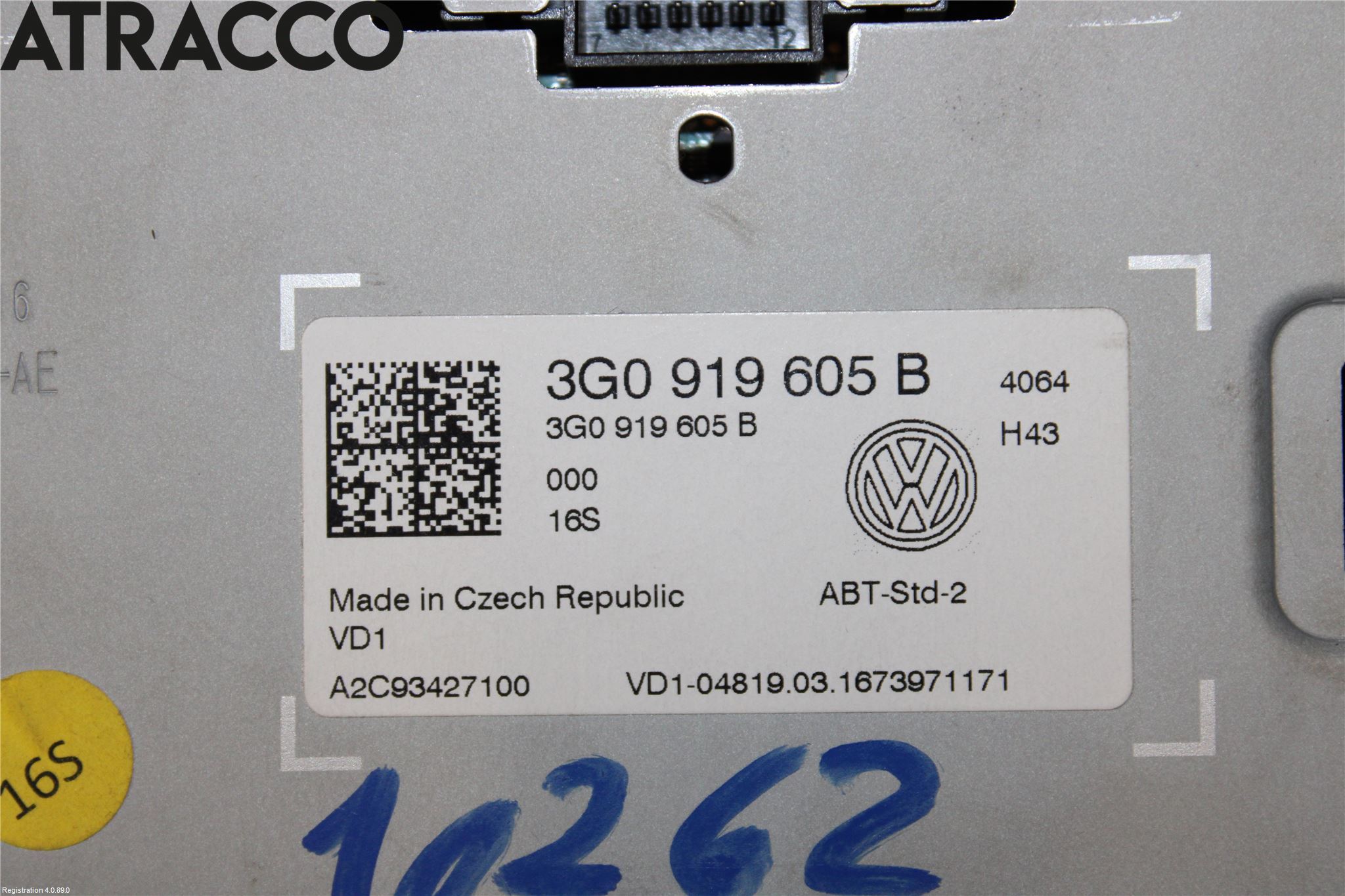 Volkswagen VW GOLF / E-GOLF VII 13-20 Multifunktionsdisplay